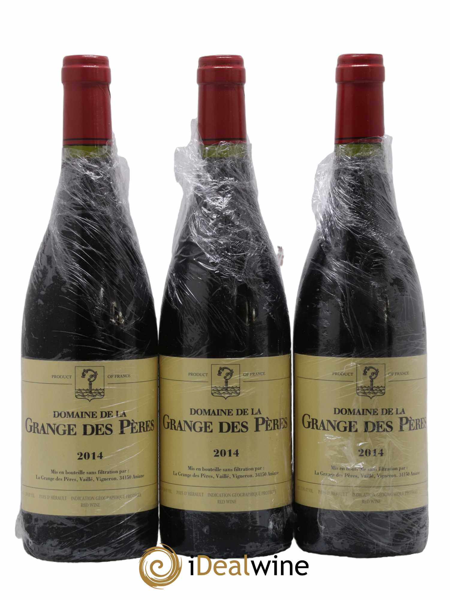 Pays d'Hérault Grange des Pères Laurent Vaillé 2014 - Lot de 3 bouteilles - 0