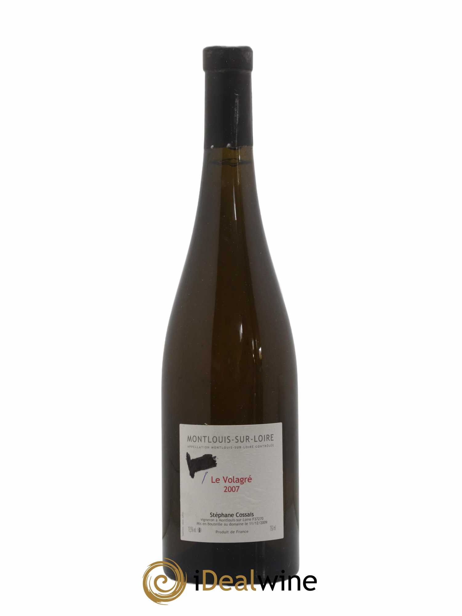 Montlouis-sur-Loire Le Volagré Stéphane Cossais 2007 - Lot de 1 bouteille - 0
