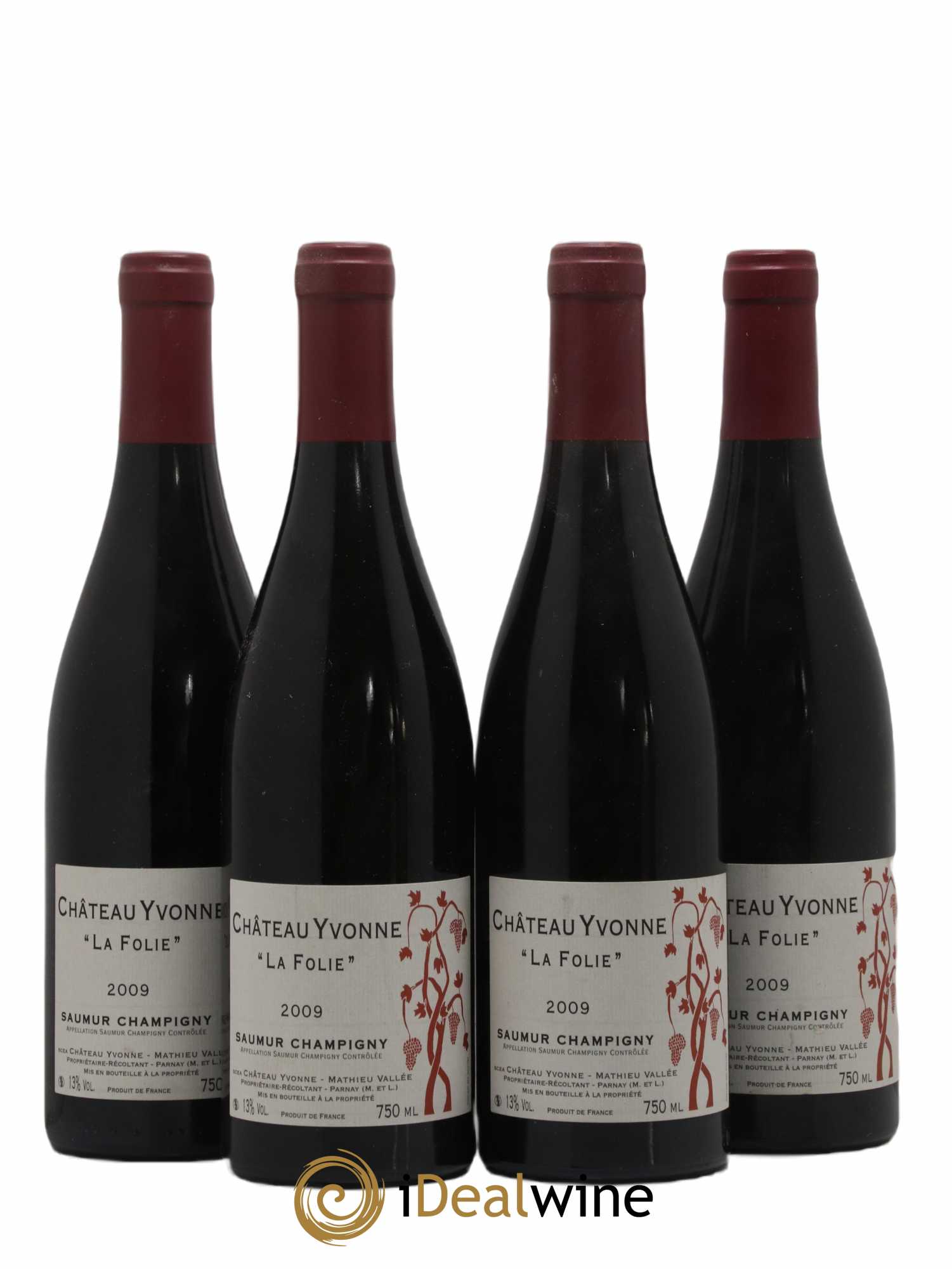 Saumur-Champigny La Folie Château Yvonne 2009 - Lot de 4 bouteilles - 0