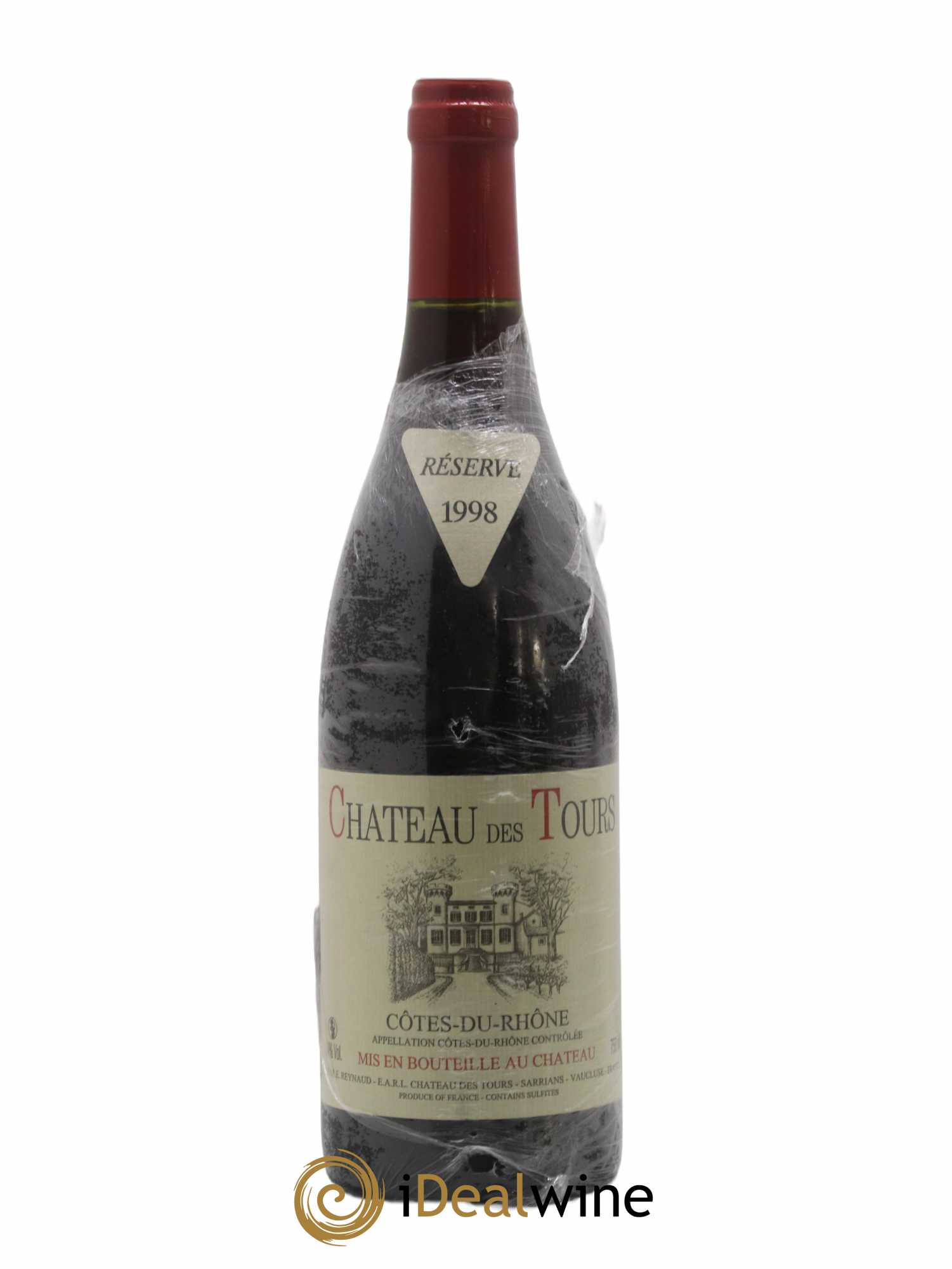 Côtes-du-Rhône Château des Tours Emmanuel Reynaud 1998 - Lot de 1 bouteille - 0