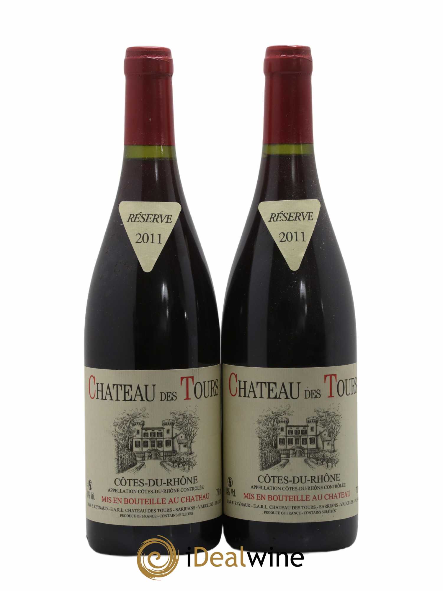 Côtes-du-Rhône Château des Tours Emmanuel Reynaud 2011 - Lot de 2 bouteilles - 0