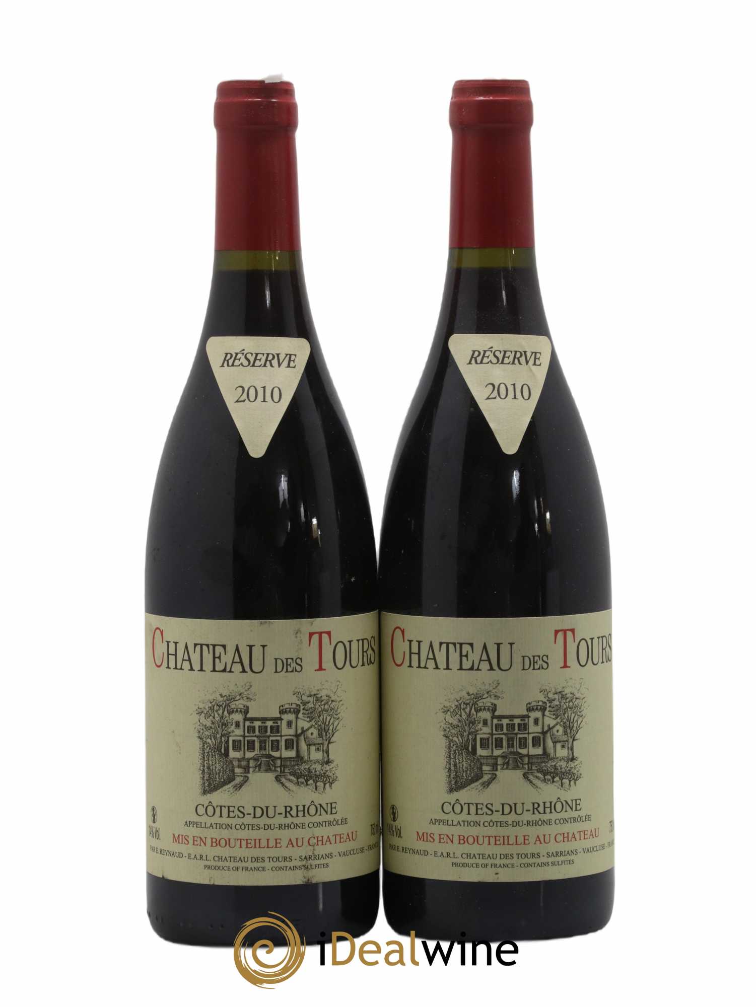 Côtes-du-Rhône Château des Tours Emmanuel Reynaud 2010 - Lot de 2 bouteilles - 0