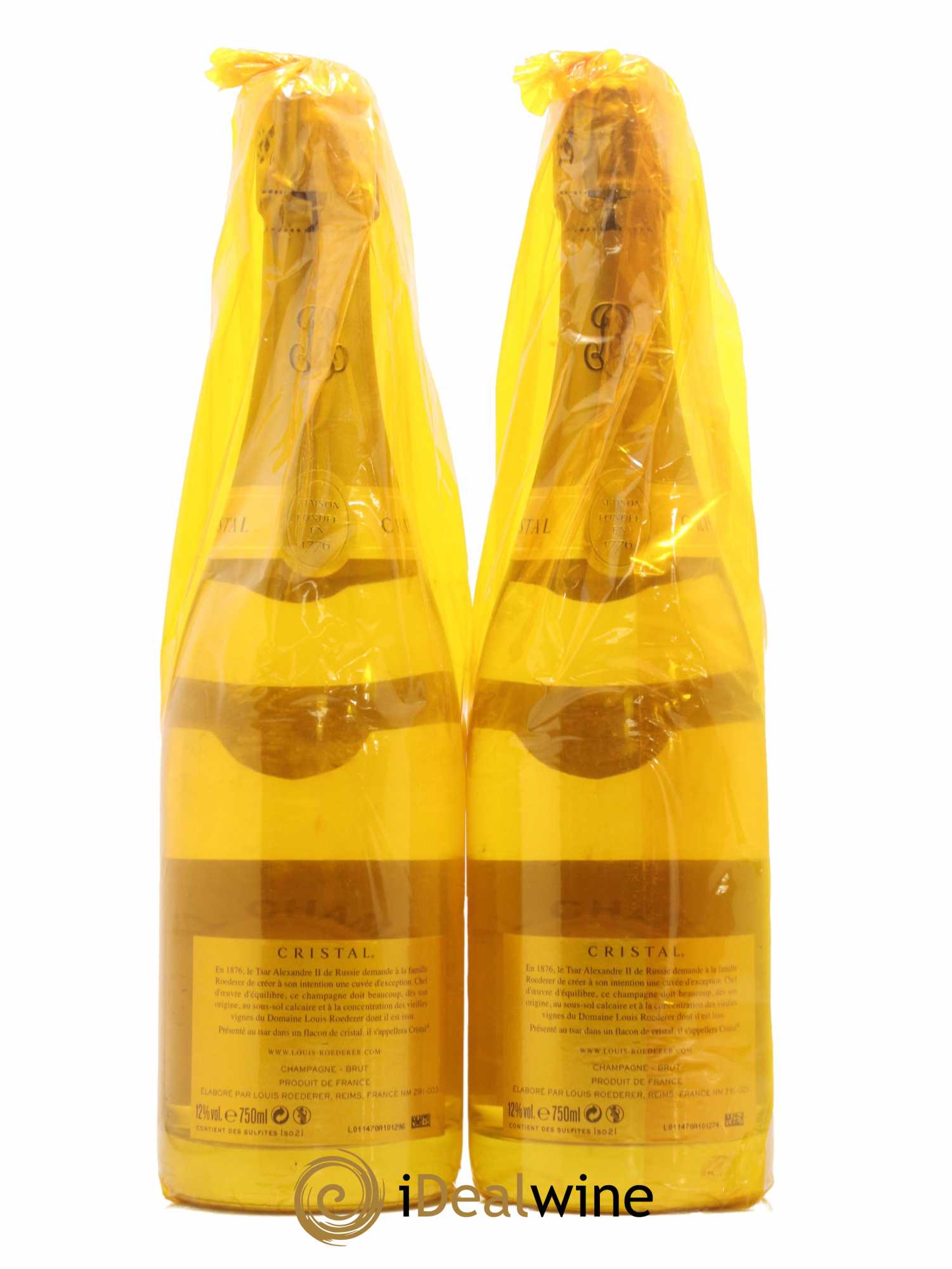 Cristal Louis Roederer 2009 - Lot de 2 bouteilles - 1
