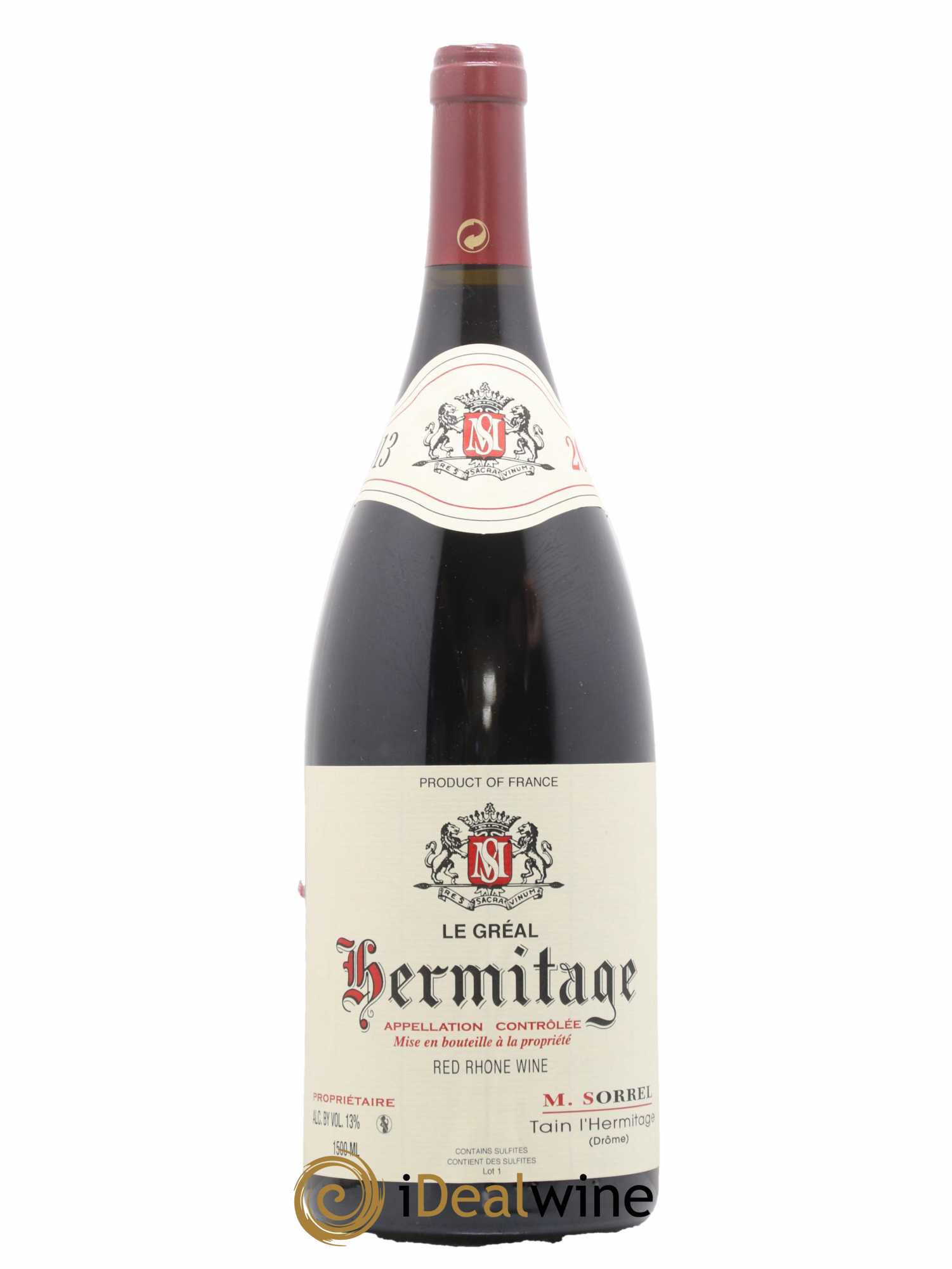 Hermitage Le Gréal Marc Sorrel 2013 - Lot de 1 magnum - 0