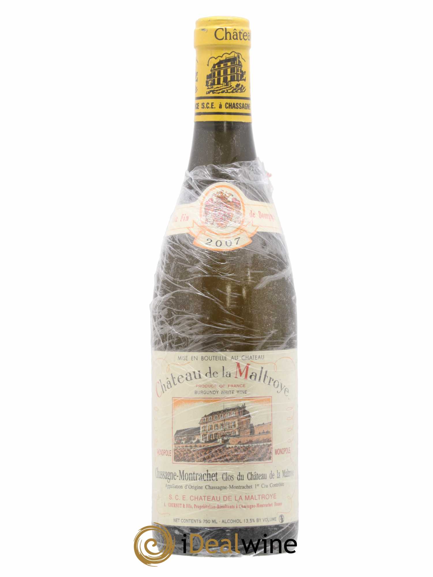 Chassagne-Montrachet 1er Cru Clos du Château de la Maltroye Monopole Château de la Maltroye Château De La Maltroye 2007 - Lot de 1 bouteille - 0