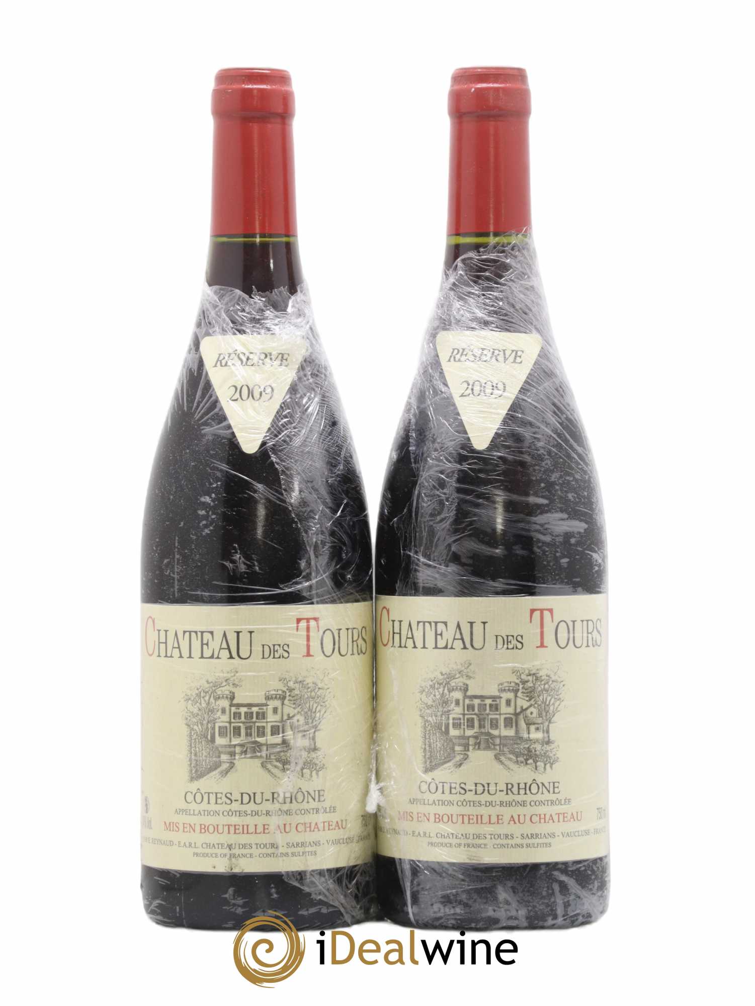 Côtes-du-Rhône Château des Tours Emmanuel Reynaud 2009 - Lot de 2 bouteilles - 0