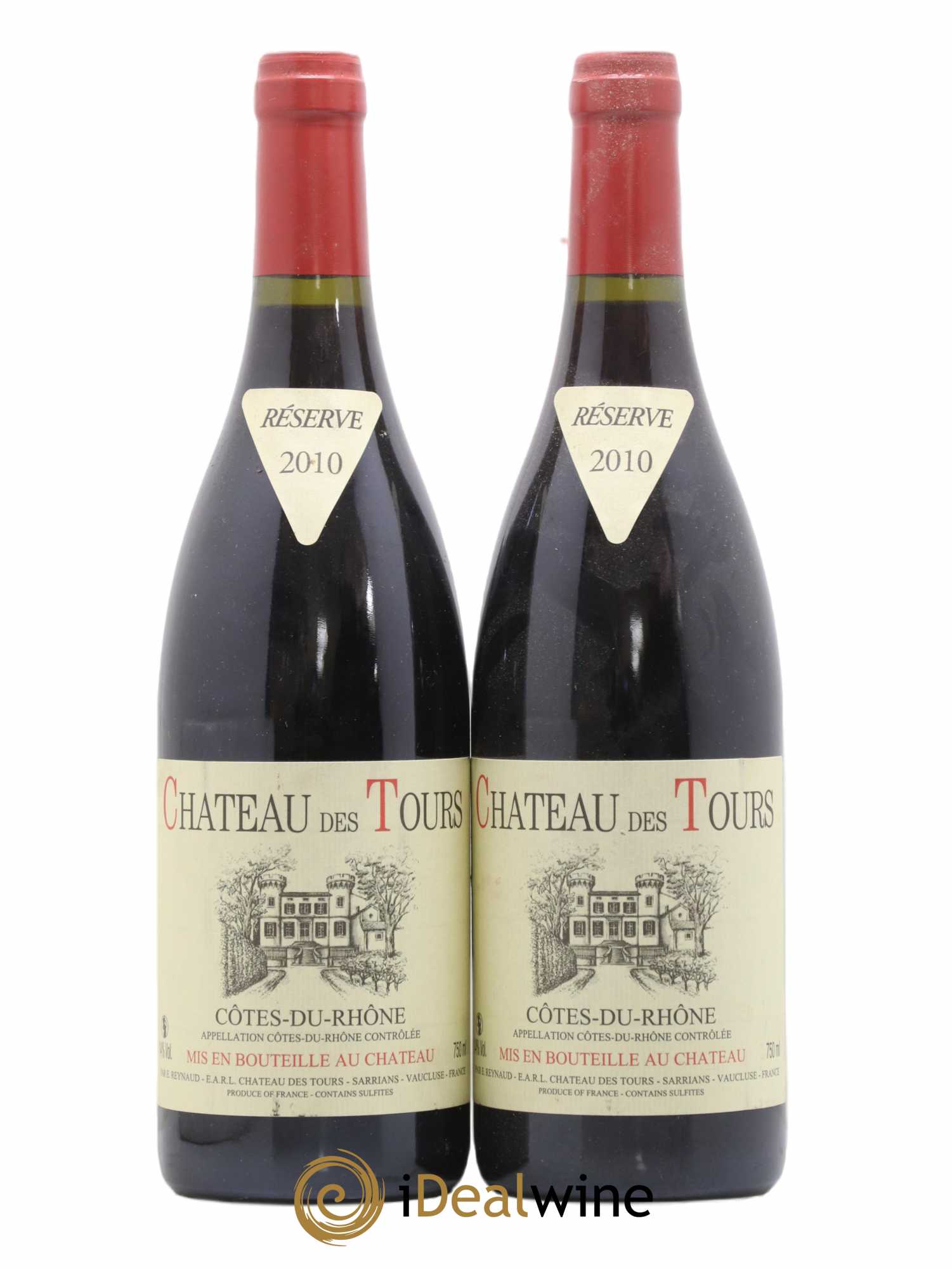 Côtes-du-Rhône Château des Tours Emmanuel Reynaud 2010 - Lot de 2 bouteilles - 0