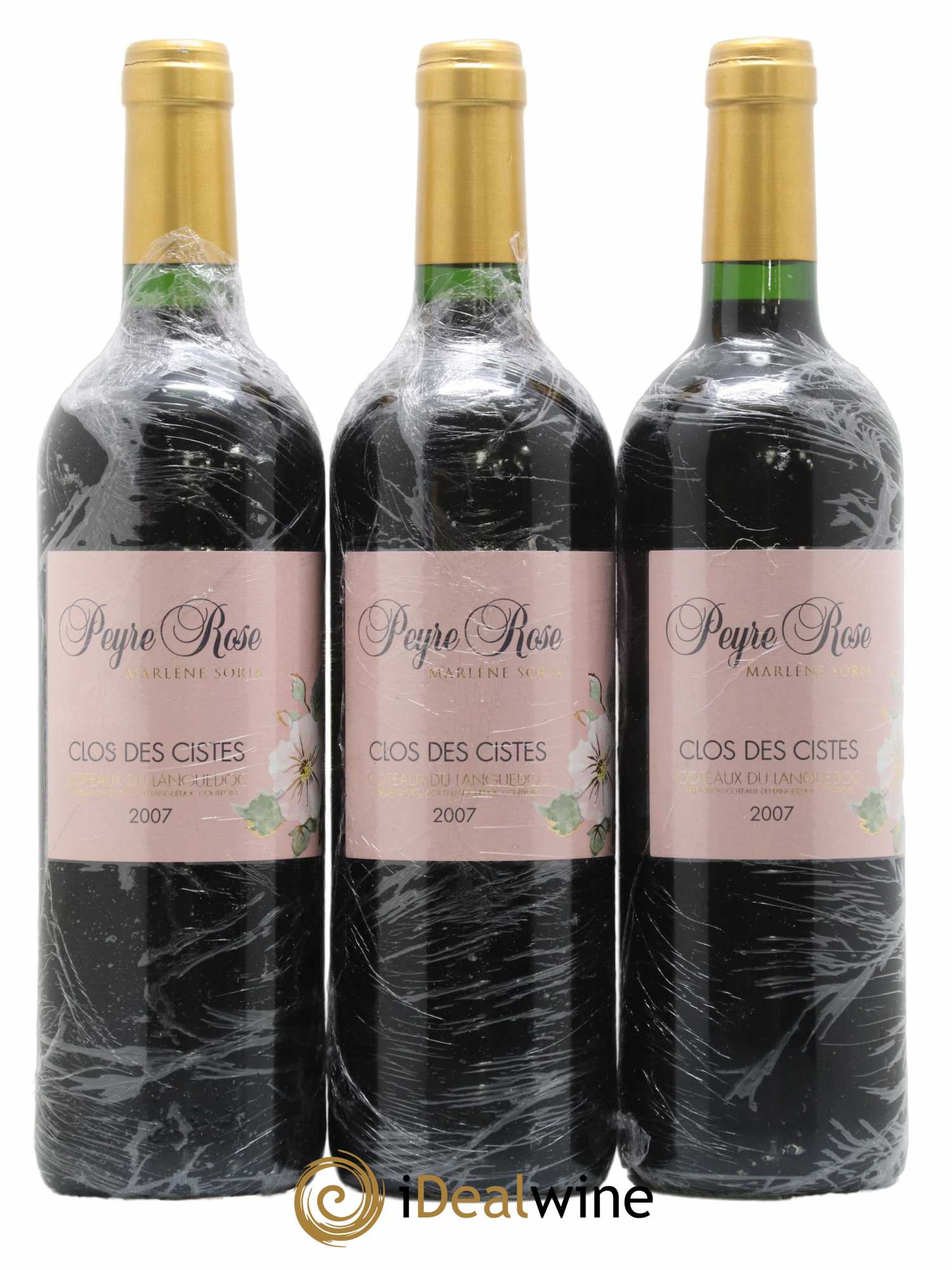 Vin de France (anciennement Coteaux du Languedoc) Domaine Peyre Rose Les Cistes Marlène Soria 2007 - Lot de 3 bouteilles - 0