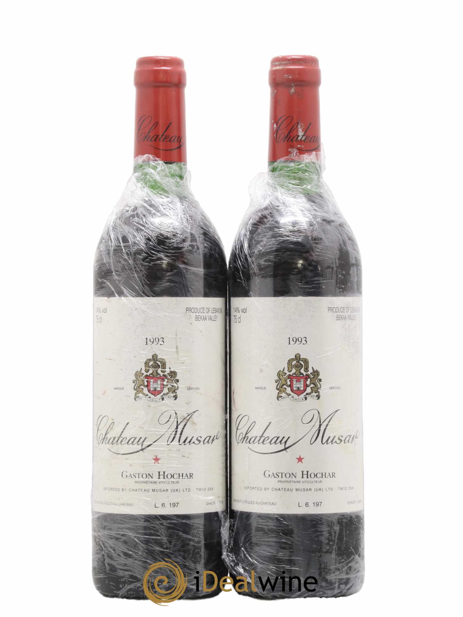 Château Musar Serge Hochar 1993 - Lot de 2 bouteilles - 0