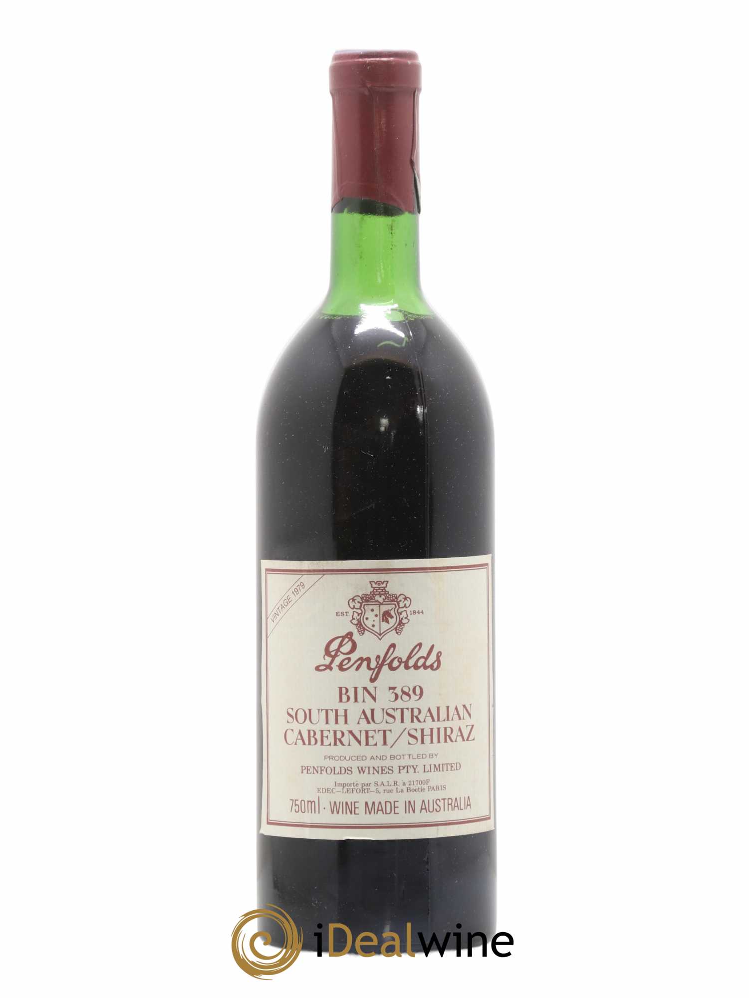 South Australia Penfolds Wines Bin 389 Cabernet Shiraz 1979 - Lot de 1 bouteille - 0