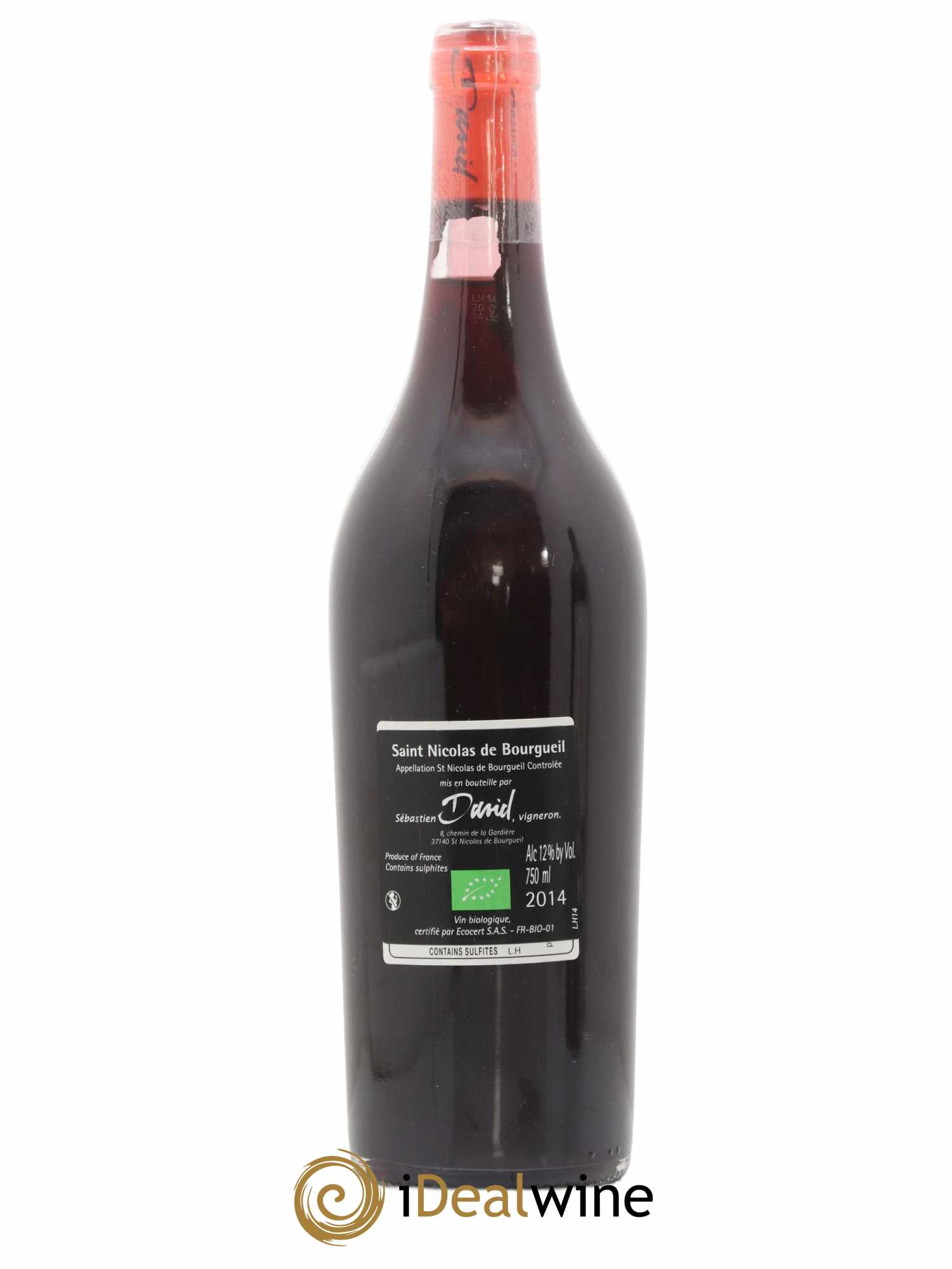 Saint-Nicolas de Bourgueil Hurluberlu Sebastien David (sans prix de réserve) 2014 - Lot de 1 bouteille - 1