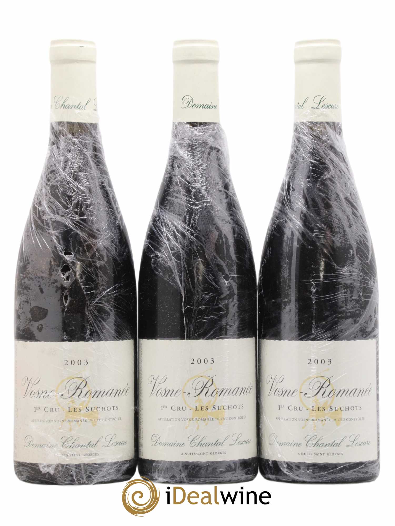 Vosne-Romanée 1er Cru Les Suchots Chantal Lescure 2003 - Lot de 3 bouteilles - 0