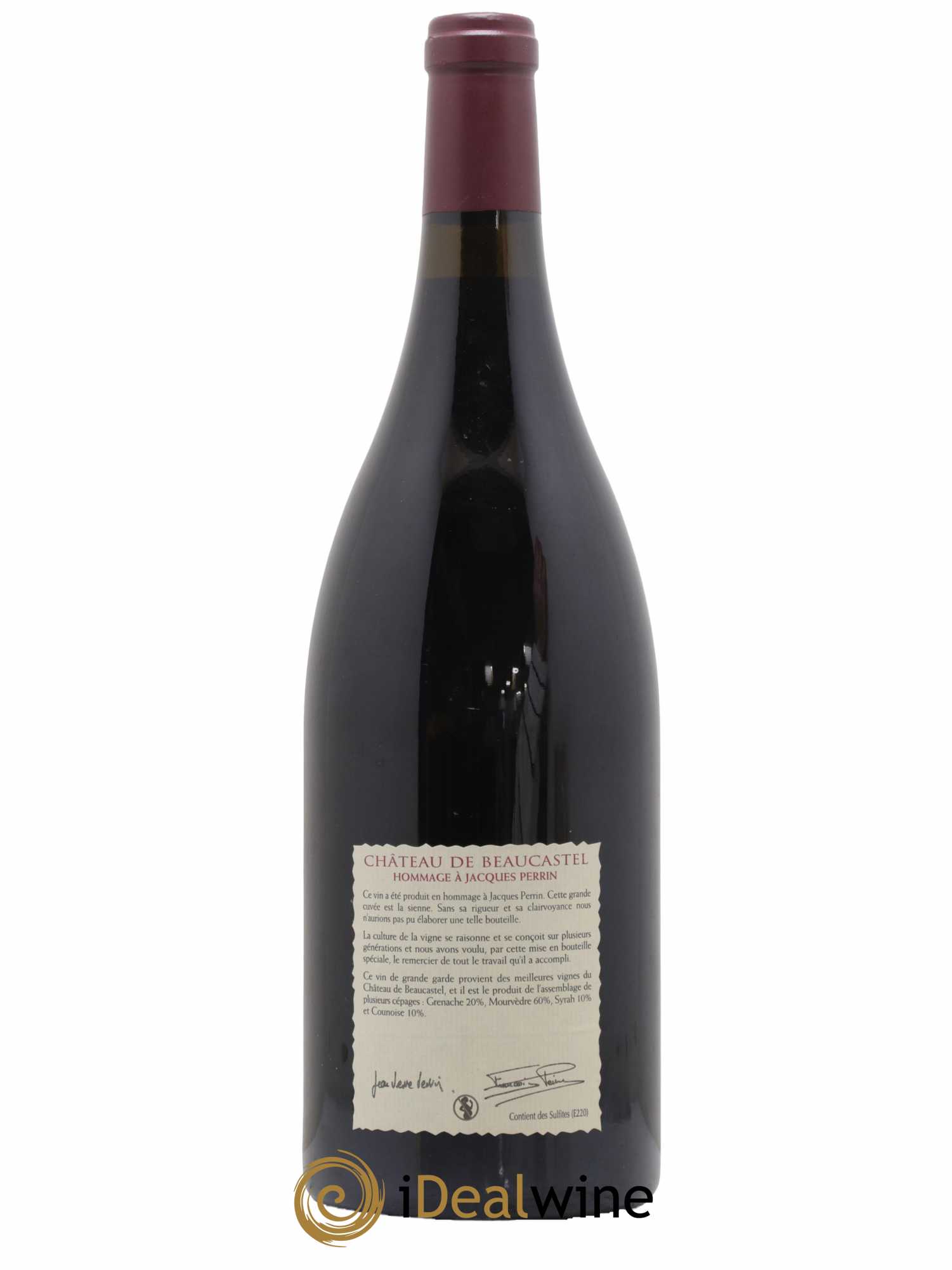 Châteauneuf-du-Pape Château de Beaucastel Hommage à Jacques Perrin Famille Perrin 2007 - Lot de 1 magnum - 1