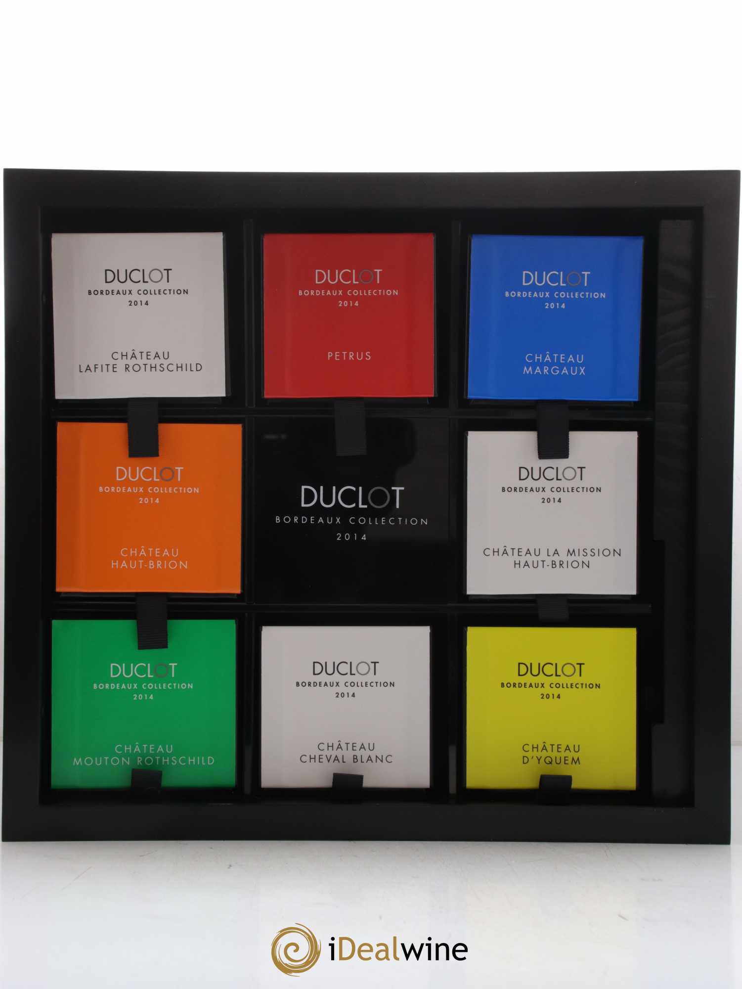 Caisse Collection Duclot 2014 Petrus - Lafite - Mouton Rothschild - Margaux - Haut Brion - Mission Haut Brion - Cheval Blanc - Yquem 2014 - Posten von 8 Flaschen - 2