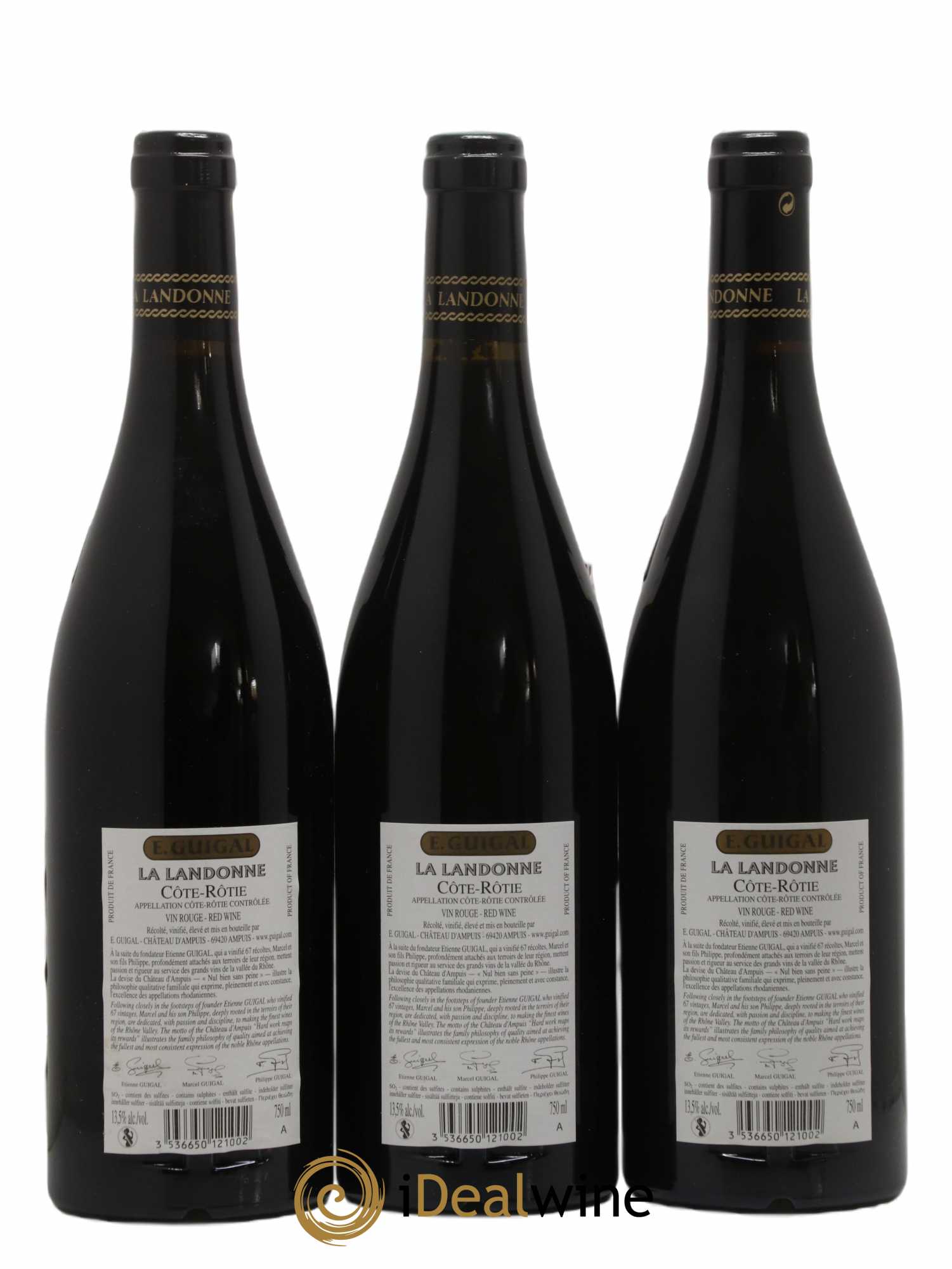 Côte-Rôtie La Landonne Guigal 2012 - Lot de 3 bouteilles - 1