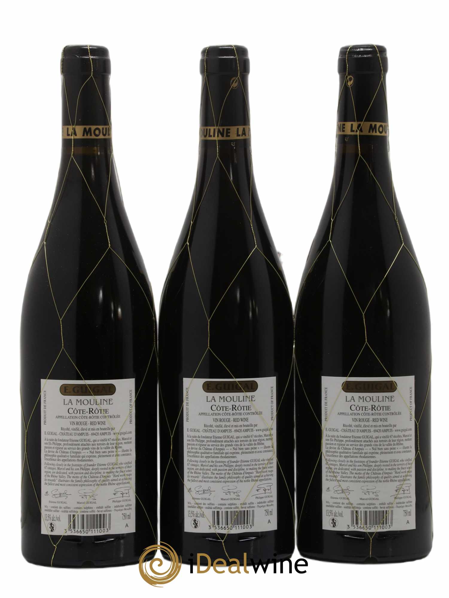 Côte-Rôtie La Mouline Guigal 2012 - Lot de 3 bouteilles - 1
