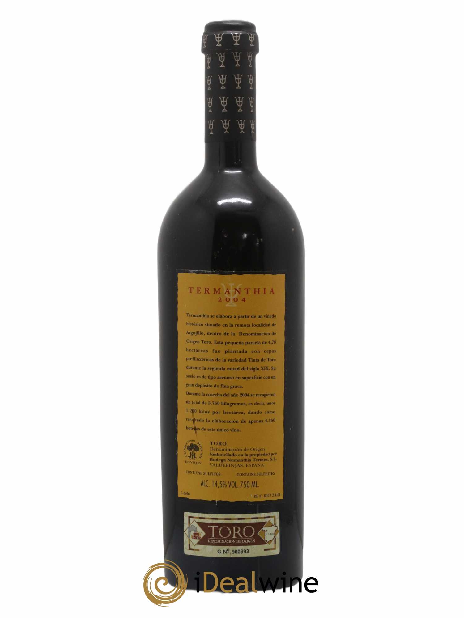 Toro DO Bodega Numanthia Termanthia 2004 - Lot de 1 bouteille - 1