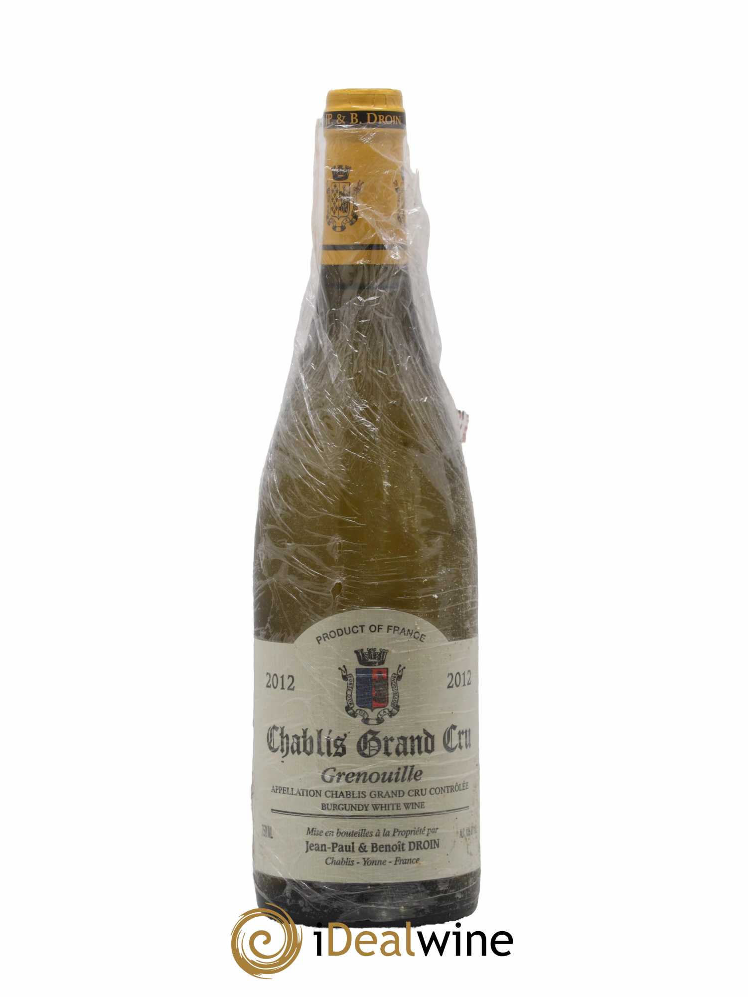 Chablis Grand Cru Grenouilles Jean-Paul & Benoît Droin (Domaine) 2012 - Lot de 1 bouteille - 0