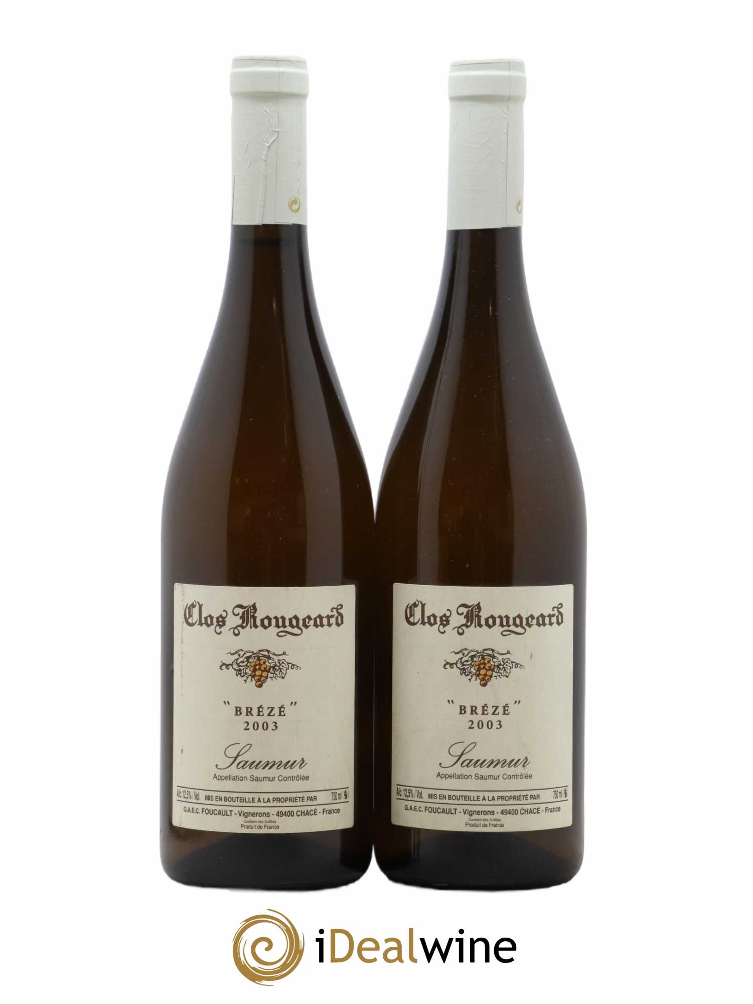 Saumur Brézé Clos Rougeard 2003 - Lot de 2 bouteilles - 0