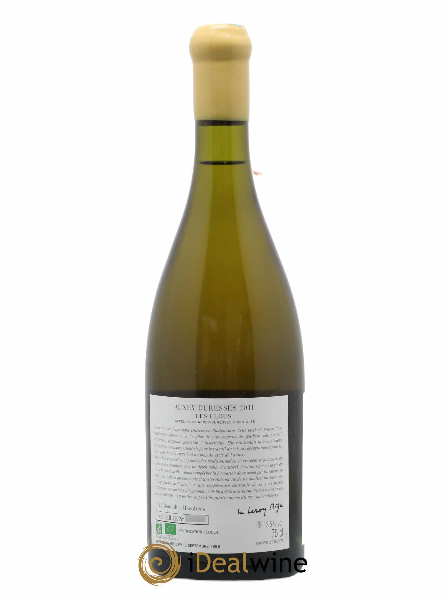 Auxey-Duresses Les Clous d'Auvenay (Domaine) 2011 - Lot de 1 bouteille - 1