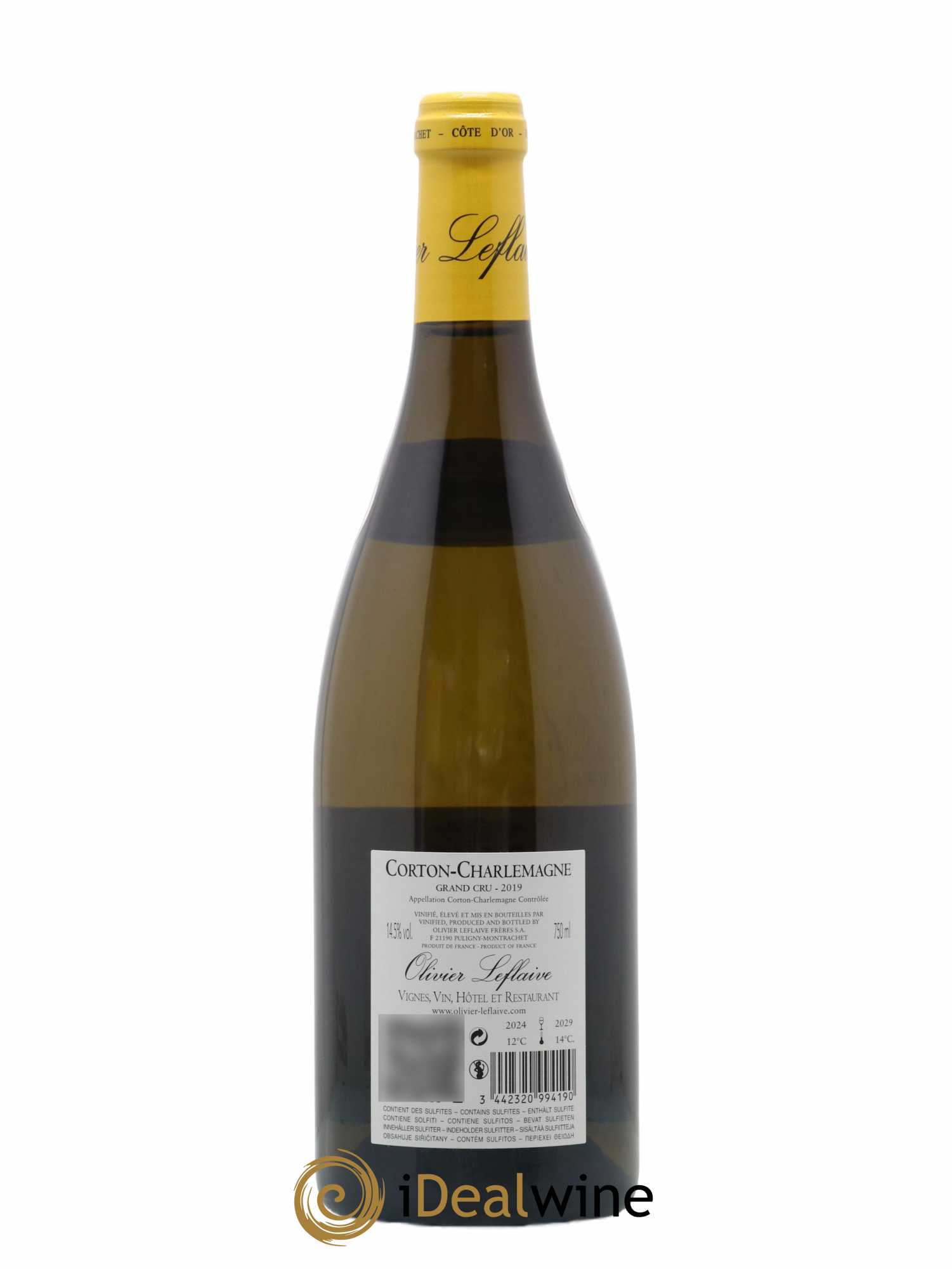Corton-Charlemagne Grand Cru Olivier Leflaive 2019 - Lot de 1 bouteille - 1