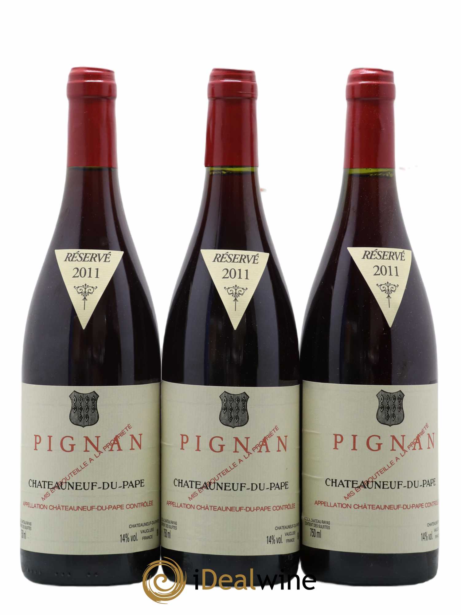 Châteauneuf-du-Pape Pignan Emmanuel Reynaud 2011 - Lot de 3 bouteilles - 0