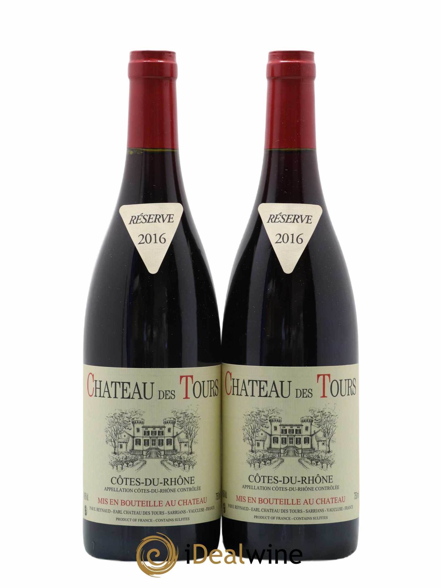 Côtes-du-Rhône Château des Tours Emmanuel Reynaud 2016 - Lot de 2 bouteilles - 0