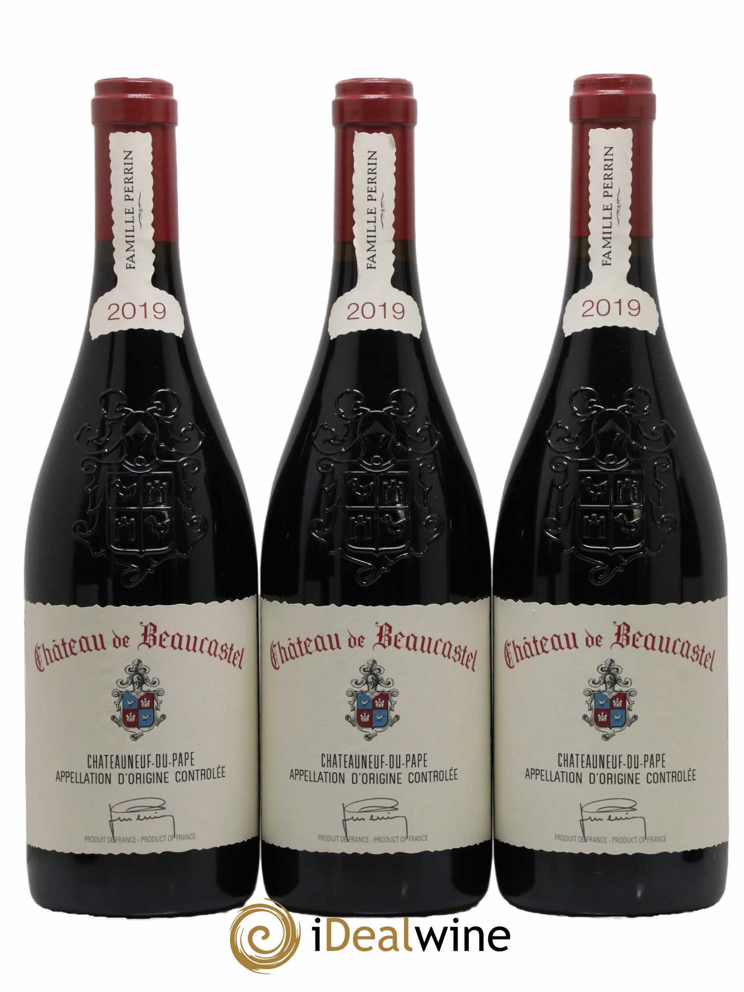 Châteauneuf-du-Pape Château de Beaucastel Famille Perrin 2019 - Lot de 3 bouteilles - 0