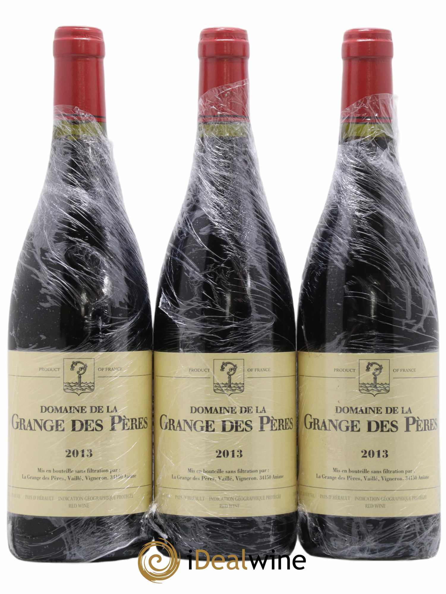 Pays d'Hérault Grange des Pères Laurent Vaillé 2013 - Lot de 3 bouteilles - 0
