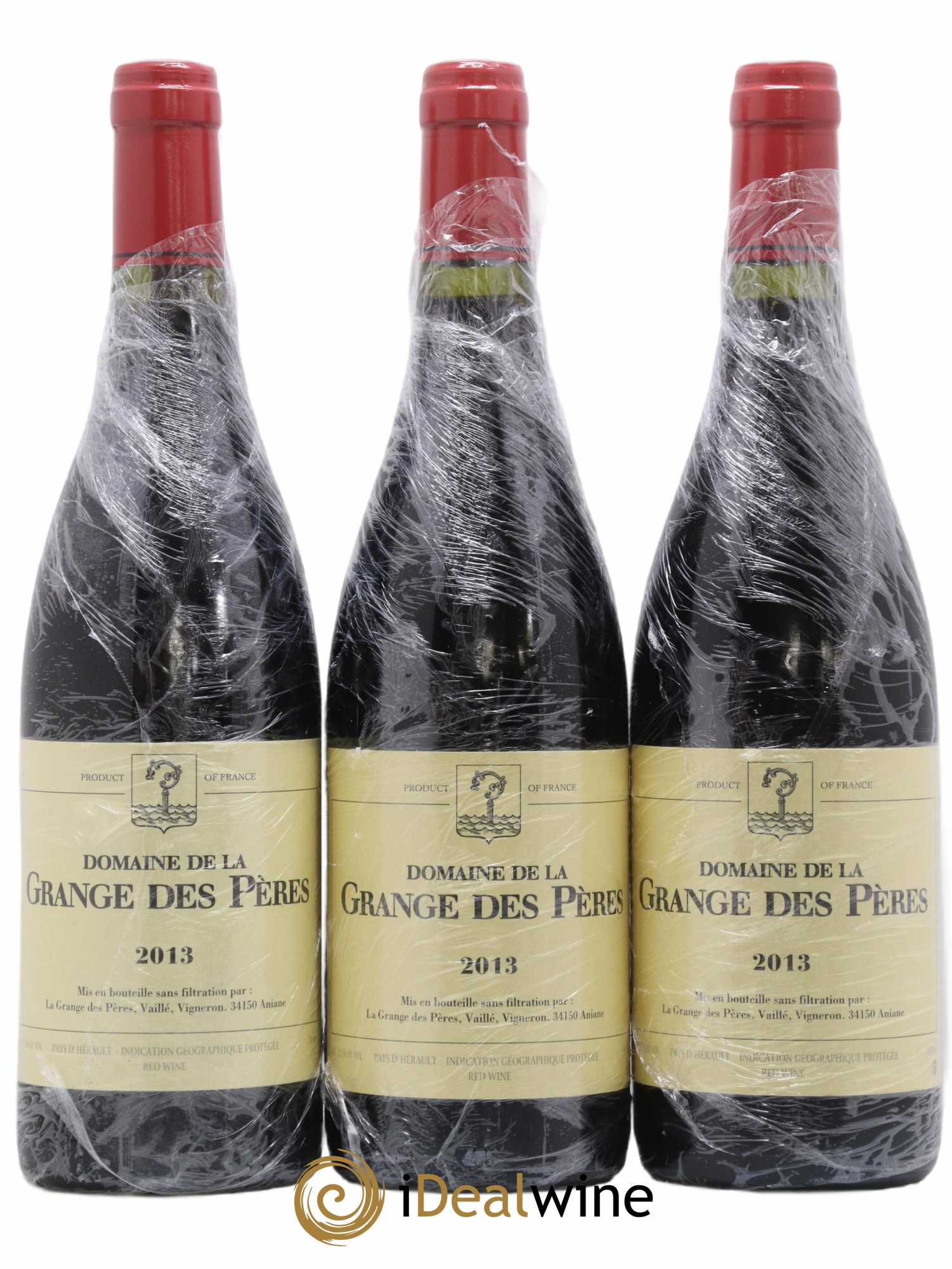 Pays d'Hérault Grange des Pères Laurent Vaillé 2013 - Lotto di 3 bottiglie - 0