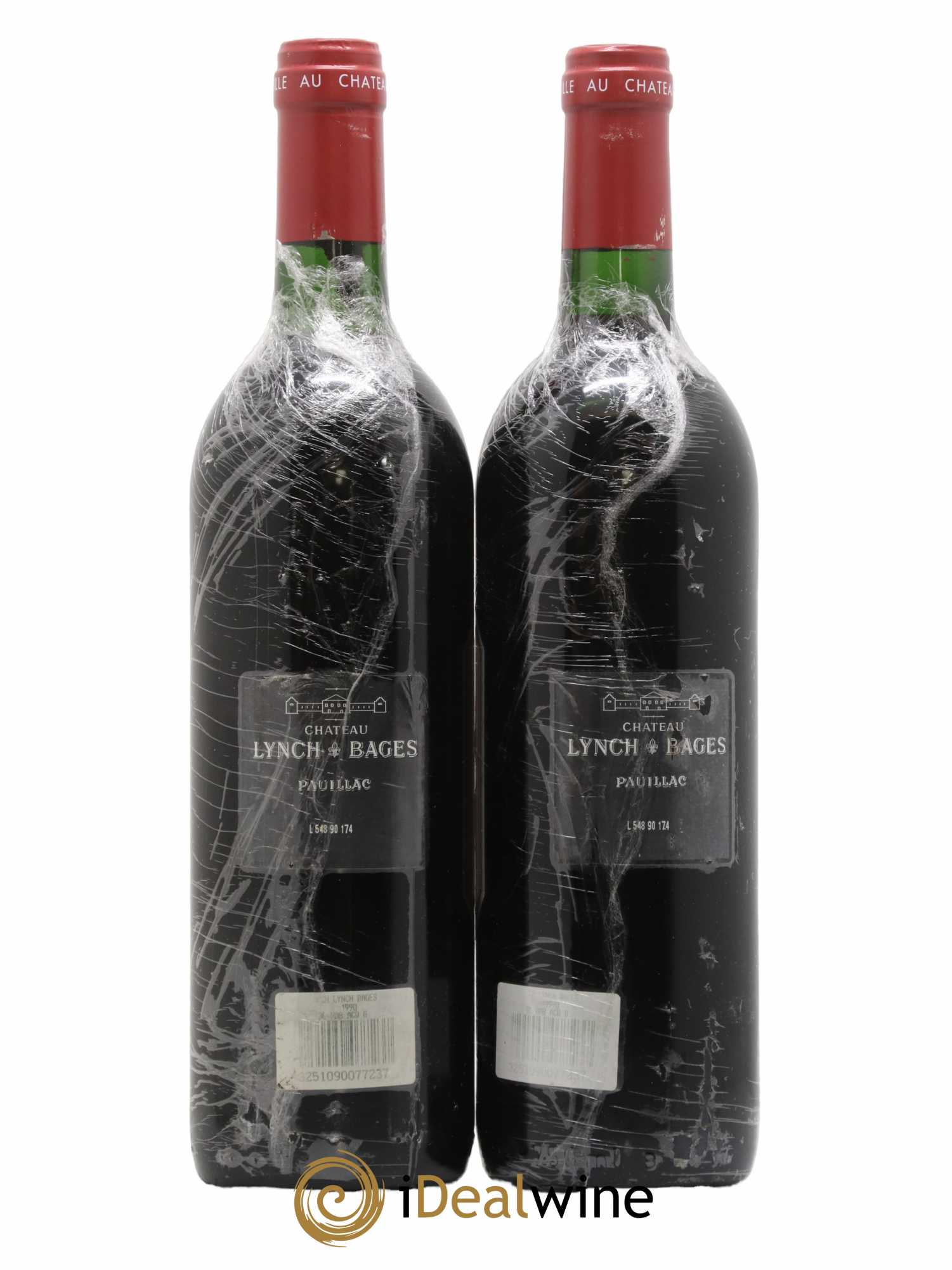 Château Lynch Bages 5ème Grand Cru Classé 1990 - Lot de 2 bouteilles - 1