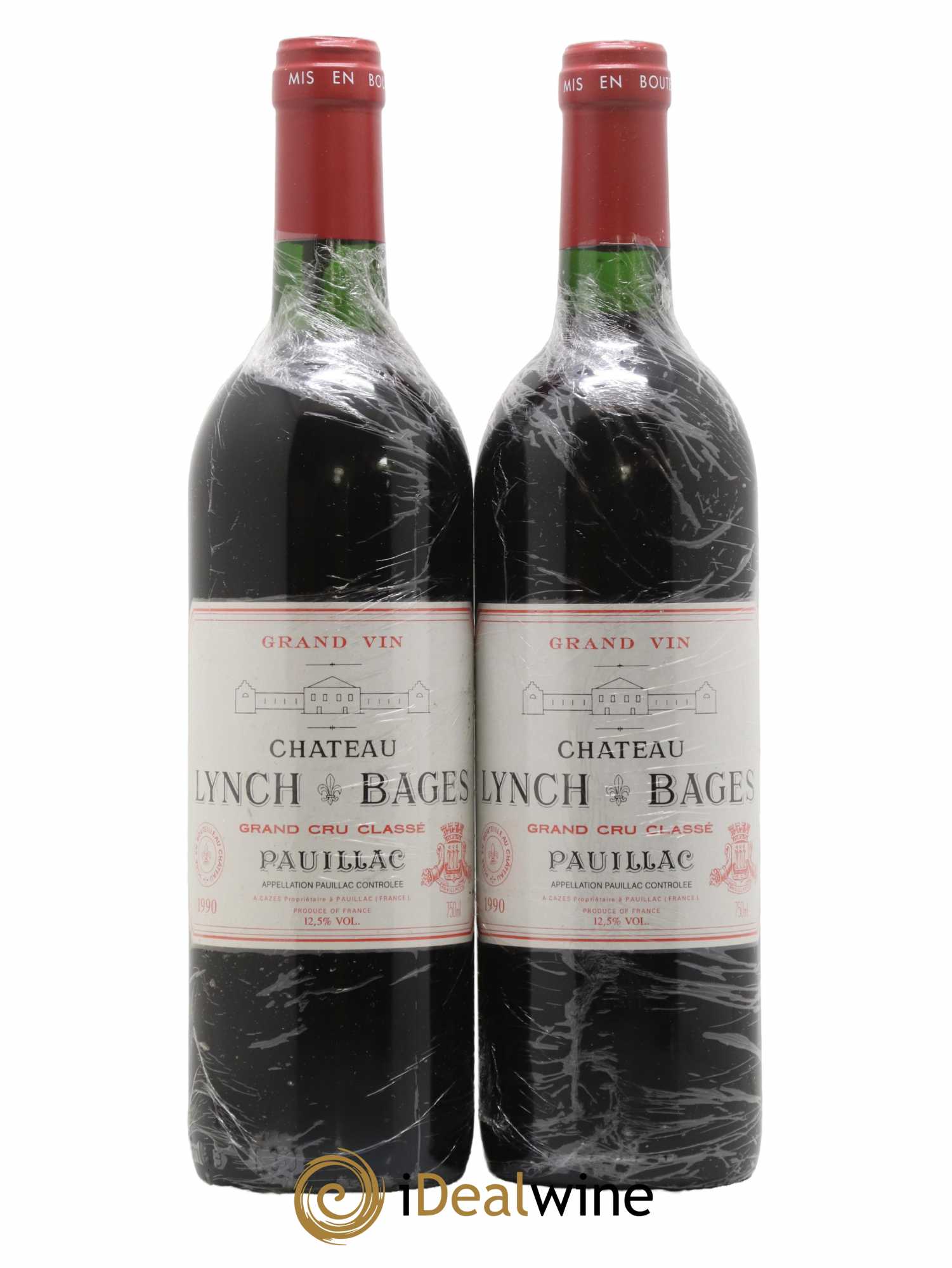 Château Lynch Bages 5ème Grand Cru Classé 1990 - Lot de 2 bouteilles - 0
