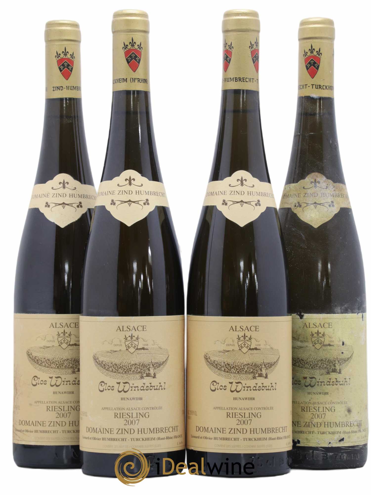 Alsace Riesling Clos Windsbuhl Zind-Humbrecht (Domaine) 2007 - Posten von 4 Flaschen - 0