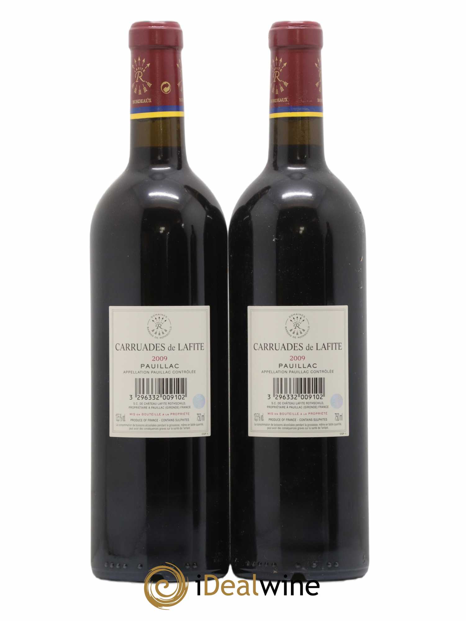 Carruades de Lafite Rothschild Second Vin 2009 - Lot de 2 bouteilles - 1