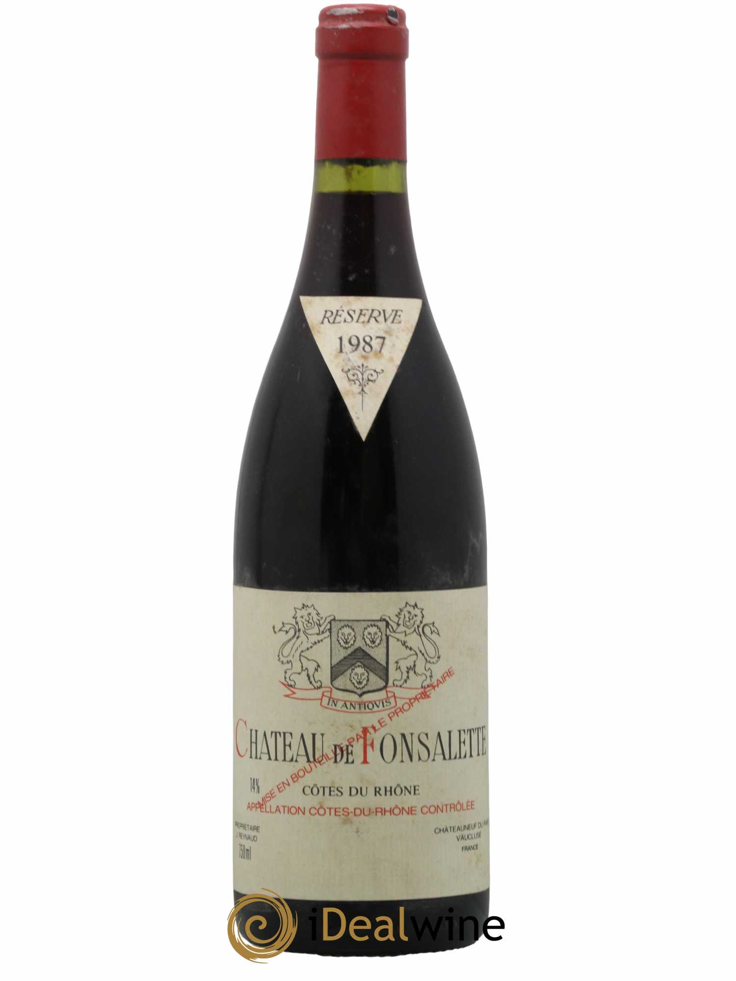 Côtes-du-Rhône Château de Fonsalette Emmanuel Reynaud 1987 - Lot de 1 bouteille - 0