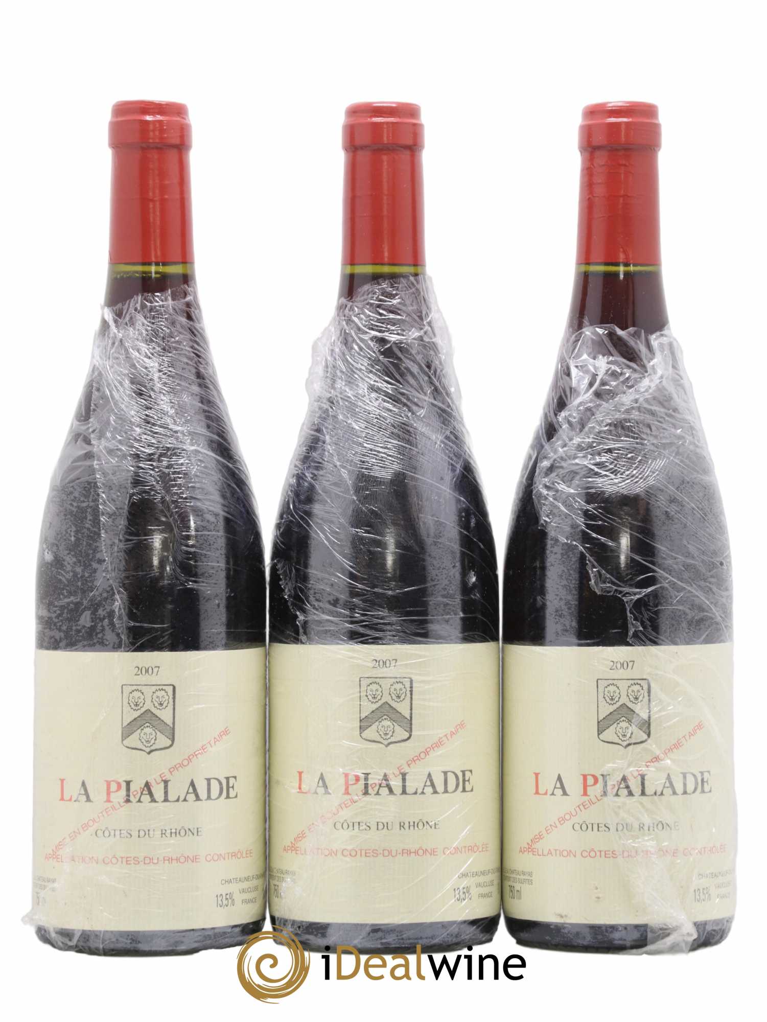 Côtes-du-Rhône La Pialade Emmanuel Reynaud 2007 - Lot de 3 bouteilles - 0