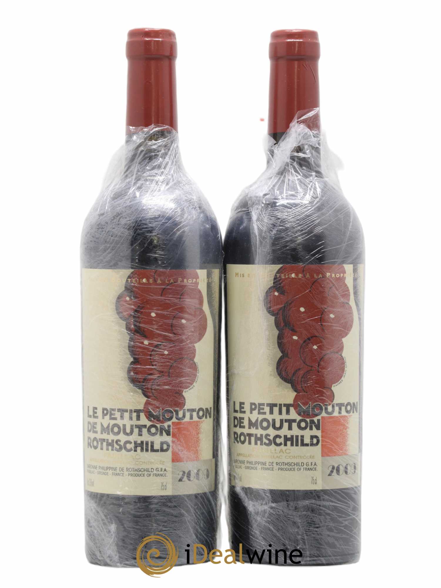 Petit Mouton Second Vin 2009 - Lot de 2 bouteilles - 0