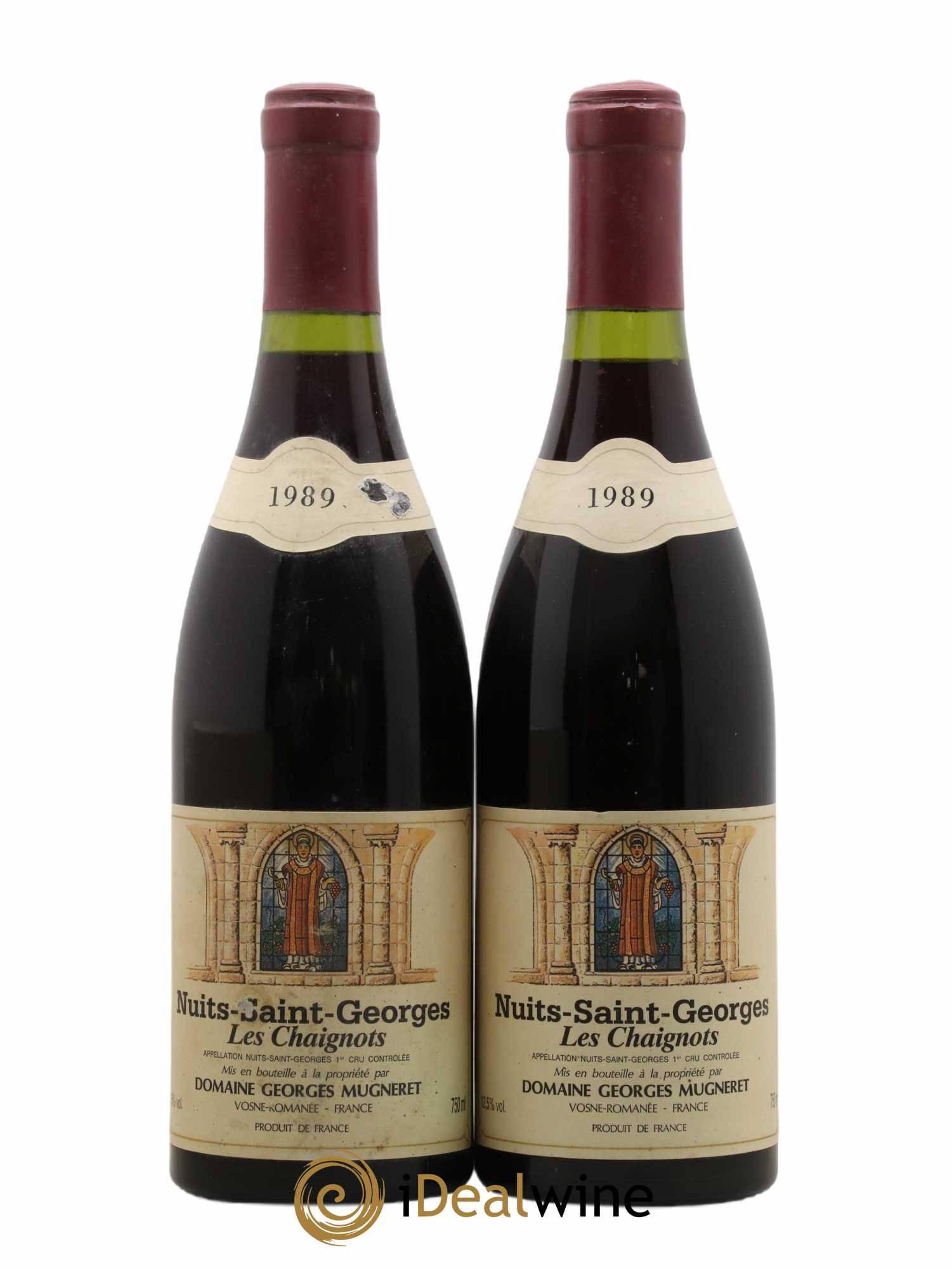 Nuits-Saint-Georges 1er Cru Les Chaignots Mugneret-Gibourg (Domaine) 1989 - Lot of 2 bottles - 0