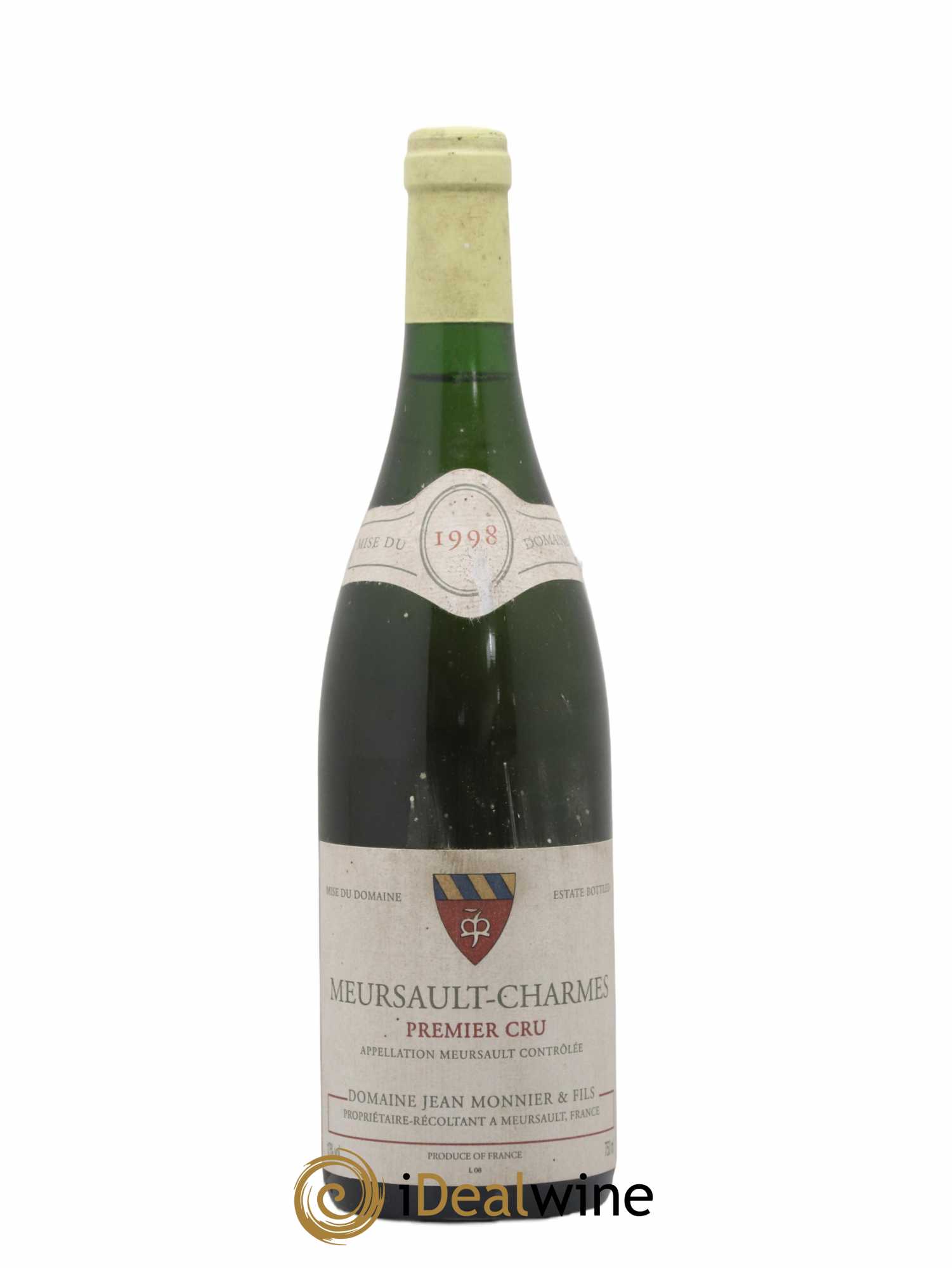 Meursault 1er Cru Charmes Jean Monnier & Fils 1998 - Lot de 1 bouteille - 0
