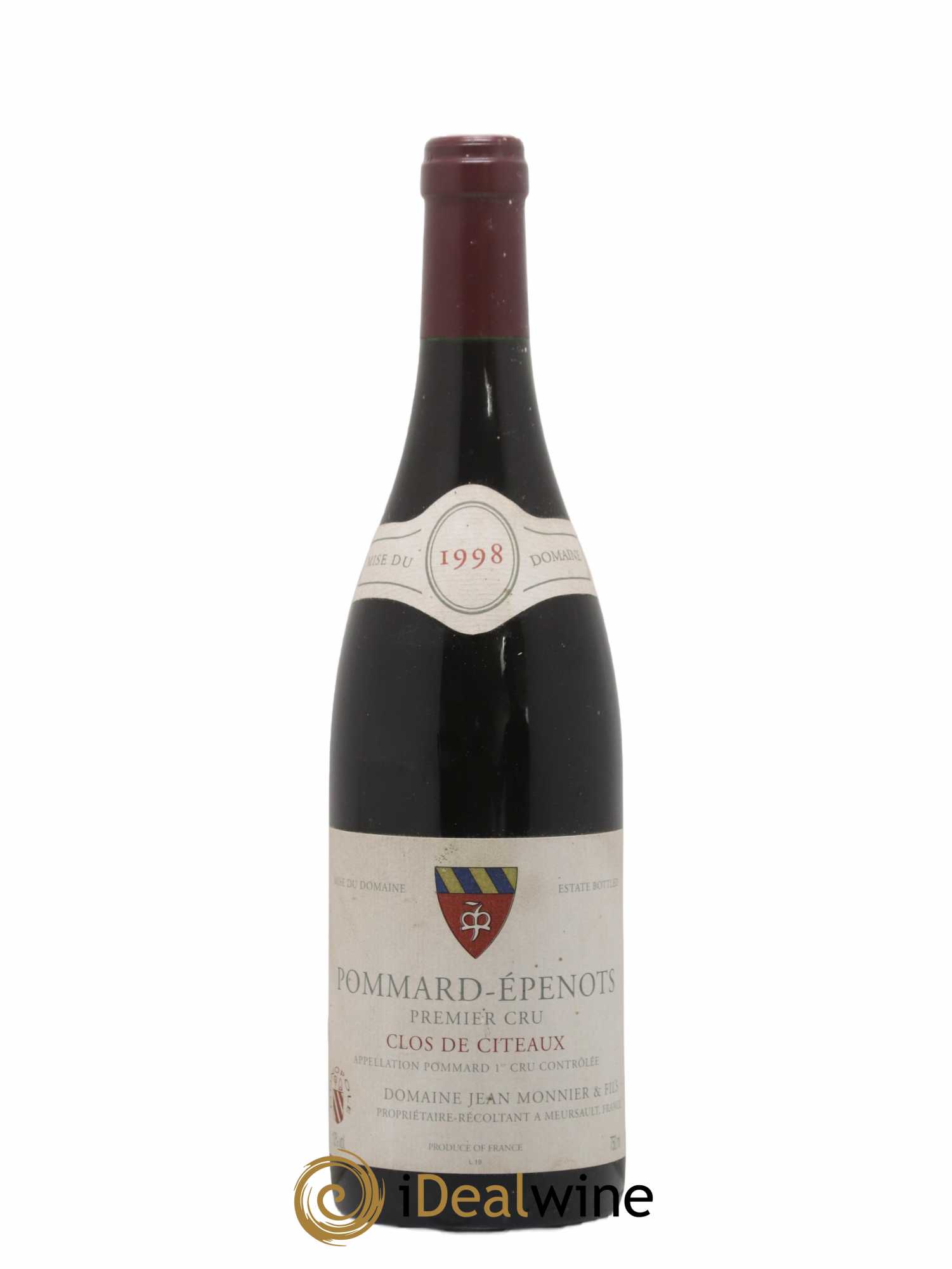 Pommard 1er Cru Epenots Clos de Citeaux Jean Monnier 1998 - Lot de 1 bouteille - 0