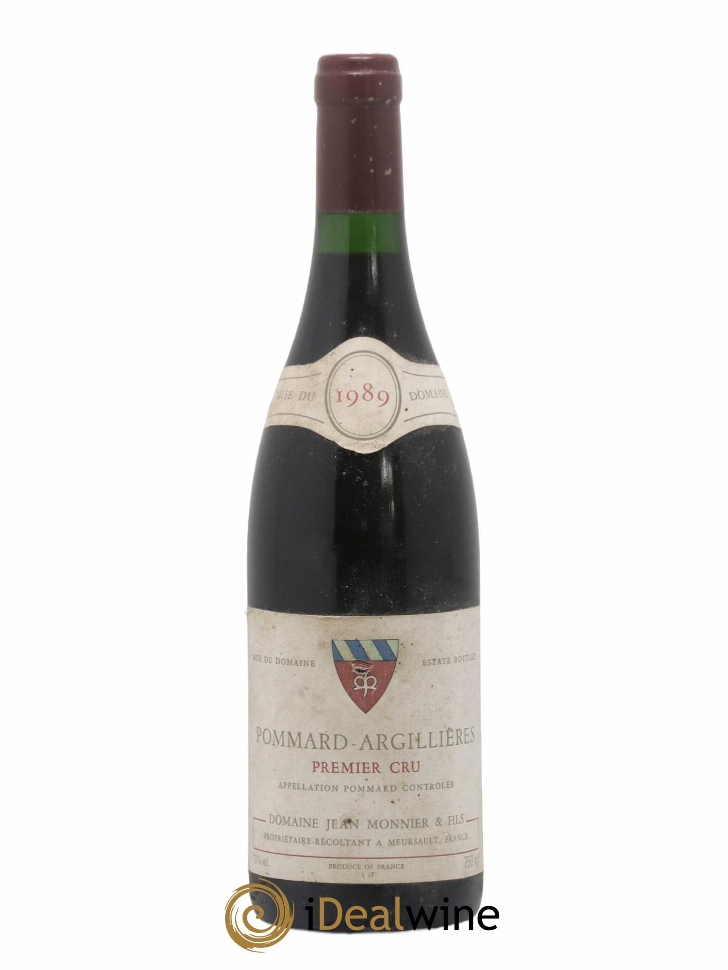 Pommard 1er Cru Argillieres Jean Monnier 1989 - Lot de 1 bouteille - 0