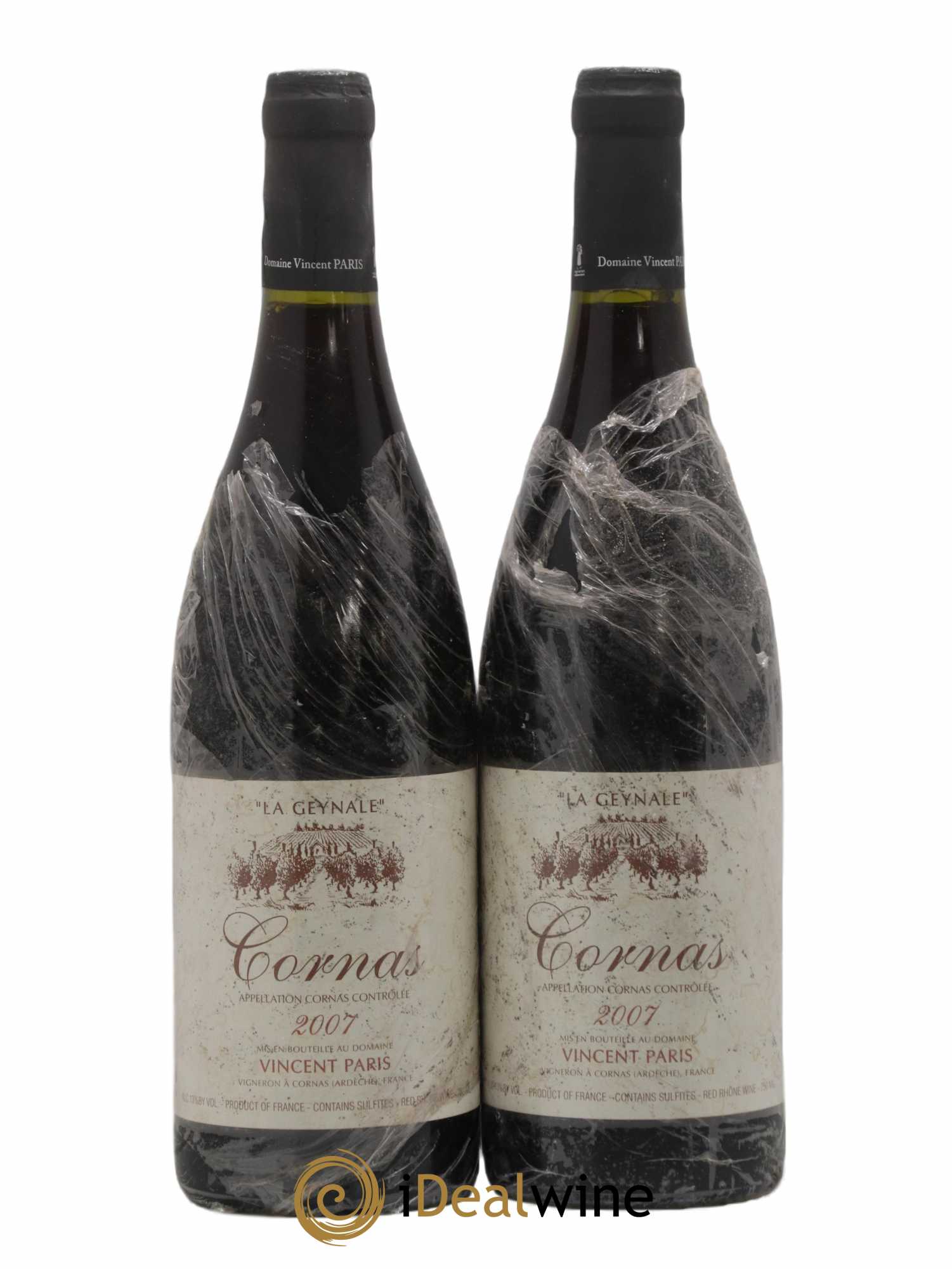 Cornas La Geynale Vincent Paris 2007 - Lot de 2 bouteilles - 0