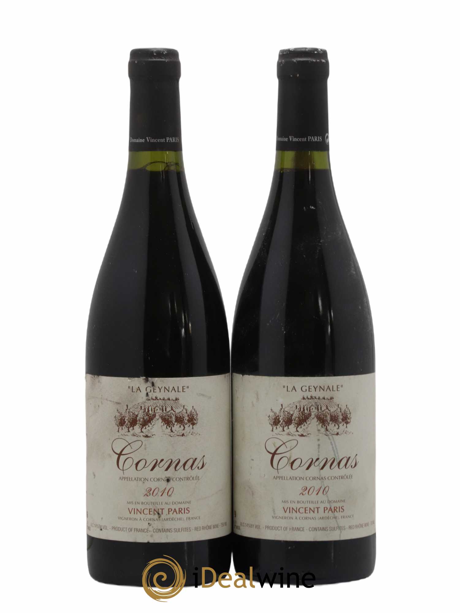 Cornas La Geynale Vincent Paris 2010 - Lot de 2 bouteilles - 0