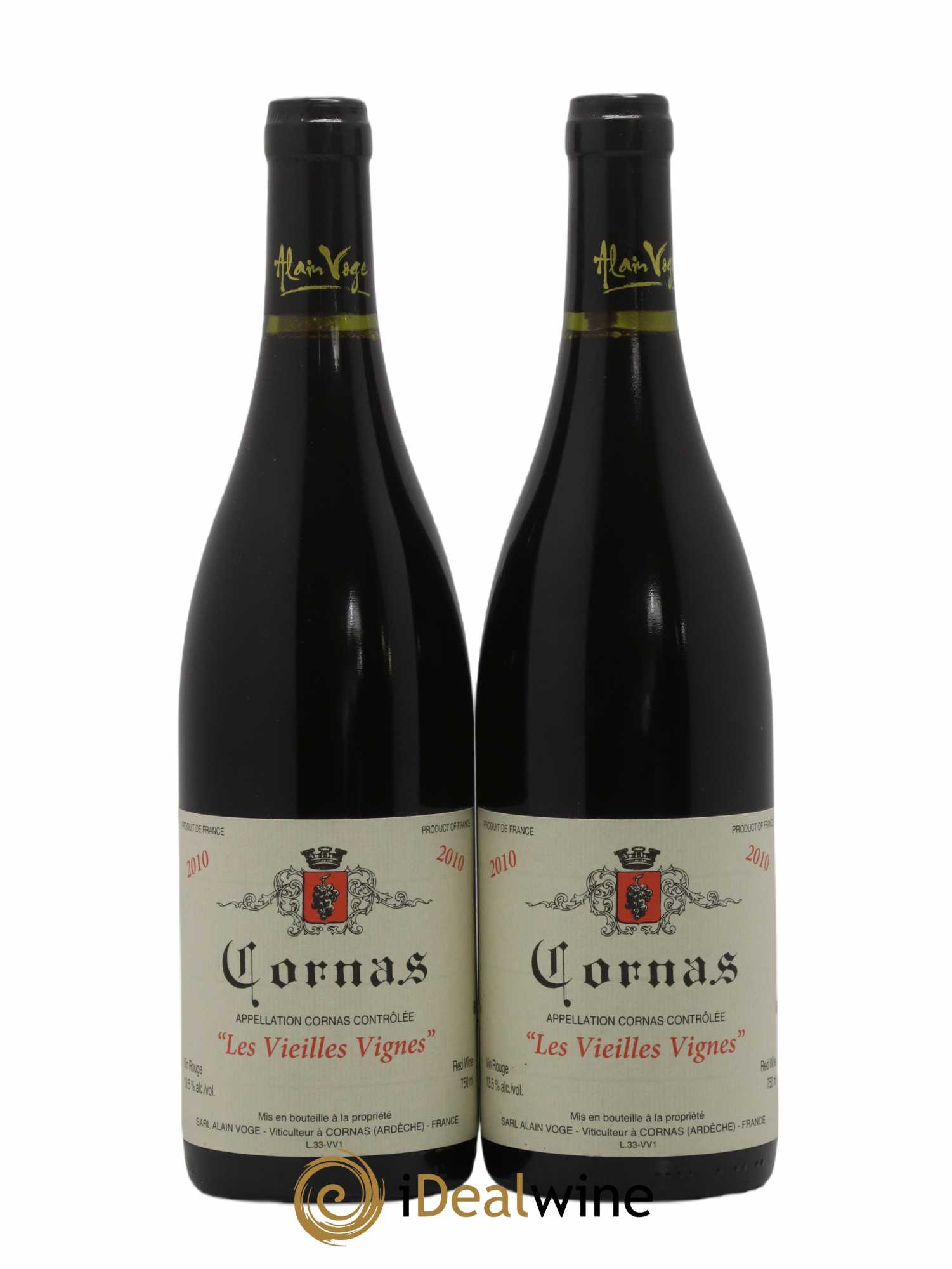 Cornas Les Vieilles Vignes Alain Voge (Domaine) 2010 - Lot de 2 bouteilles - 0