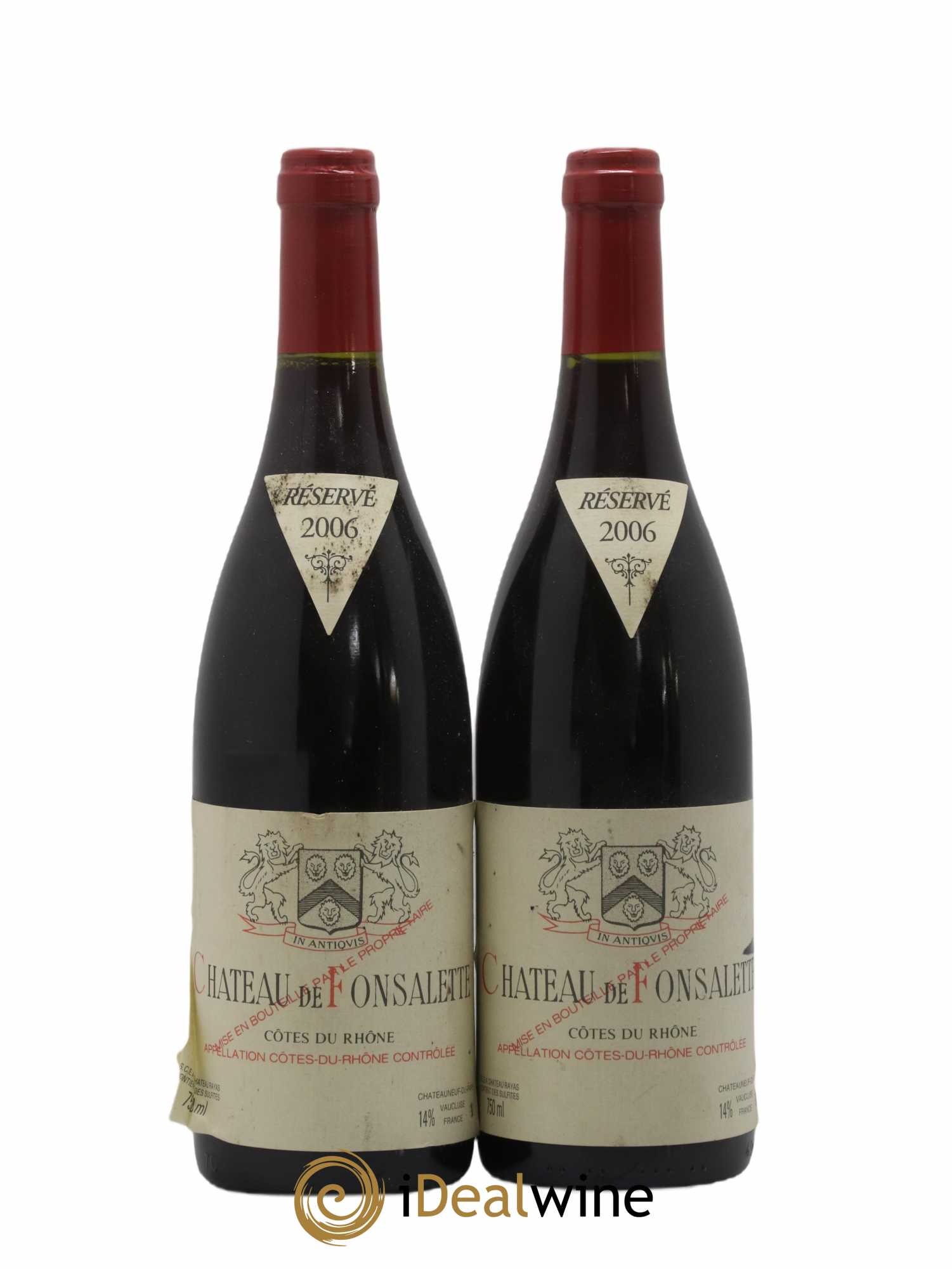 Côtes-du-Rhône Château de Fonsalette Emmanuel Reynaud (senza prezzo di riserva) 2006 - Lotto di 2 bottiglie - 0