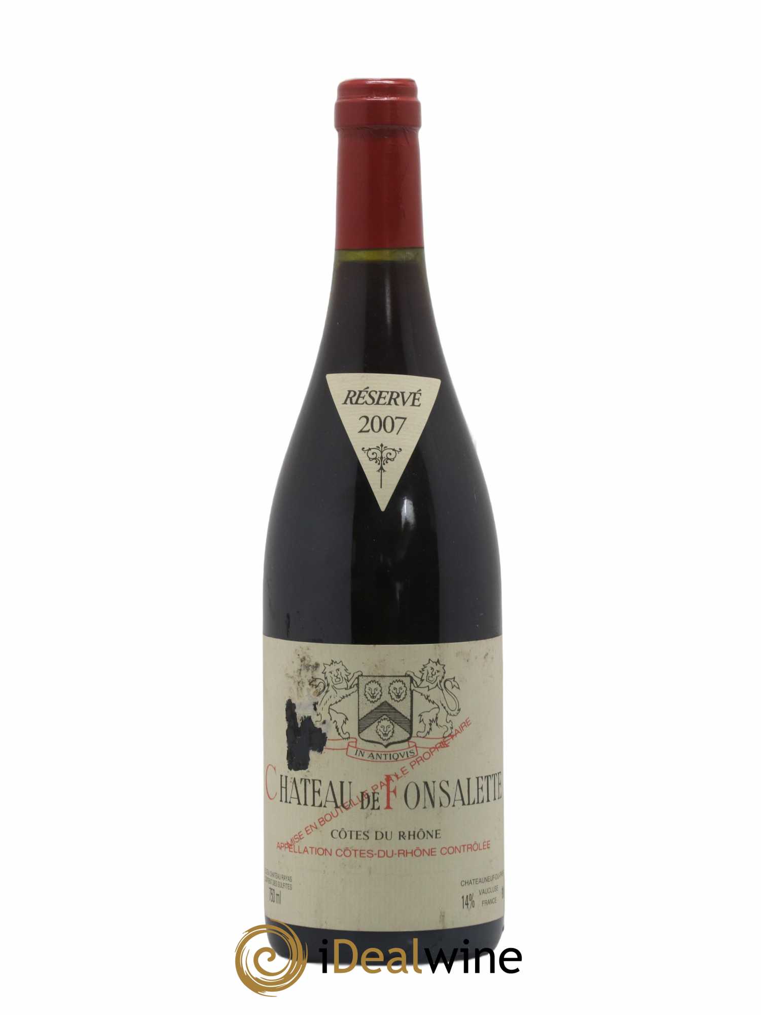 Côtes-du-Rhône Château de Fonsalette Emmanuel Reynaud 2007 - Lot de 1 bouteille - 0