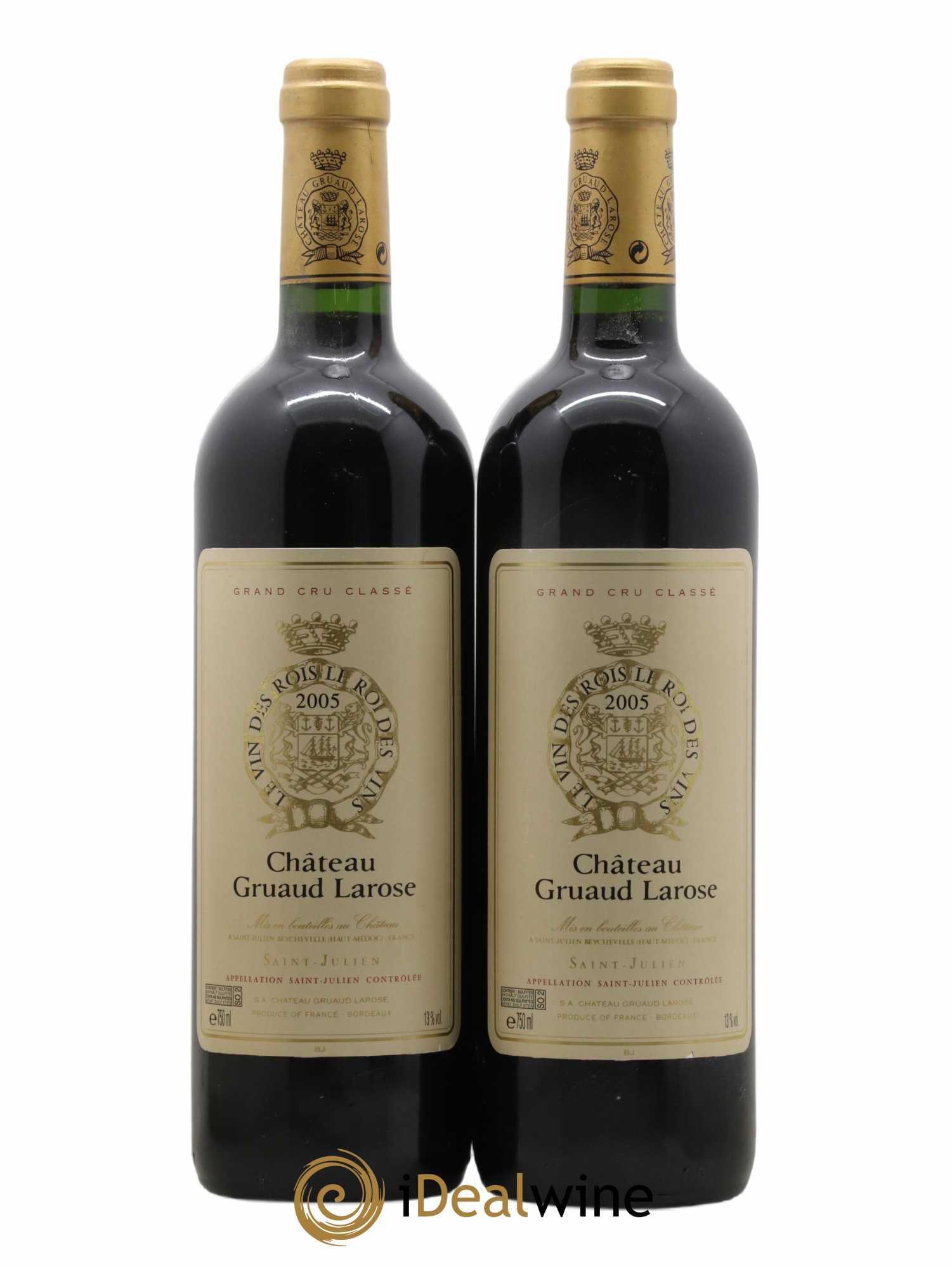 Château Gruaud Larose 2ème Grand Cru Classé 2005 - Lot de 2 bouteilles - 0