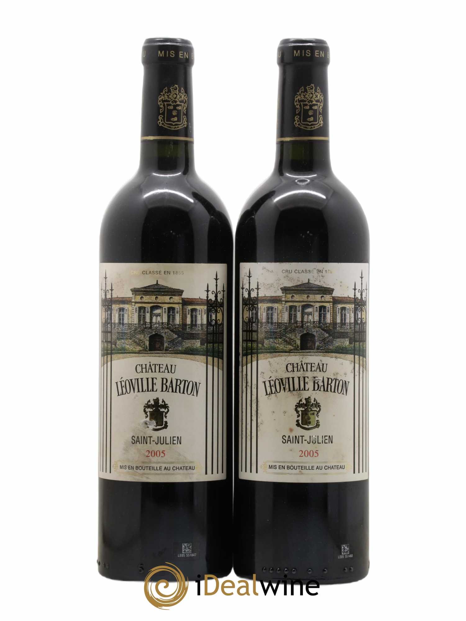Château Léoville Barton 2ème Grand Cru Classé 2005 - Lot of 2 bottles - 0