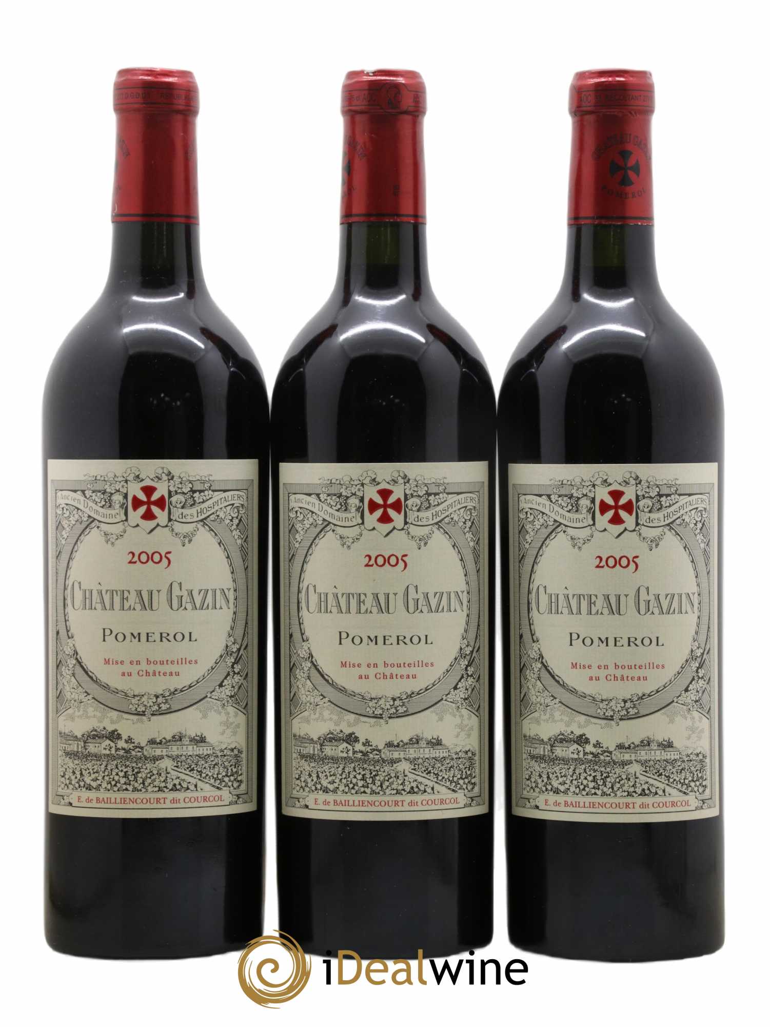 Château Gazin 2005 - Lot de 3 bouteilles - 0