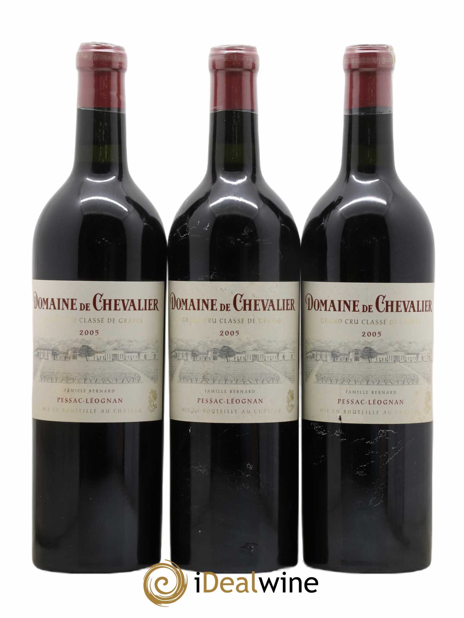 Domaine de Chevalier Cru Classé de Graves 2005 - Lot de 3 bouteilles - 0
